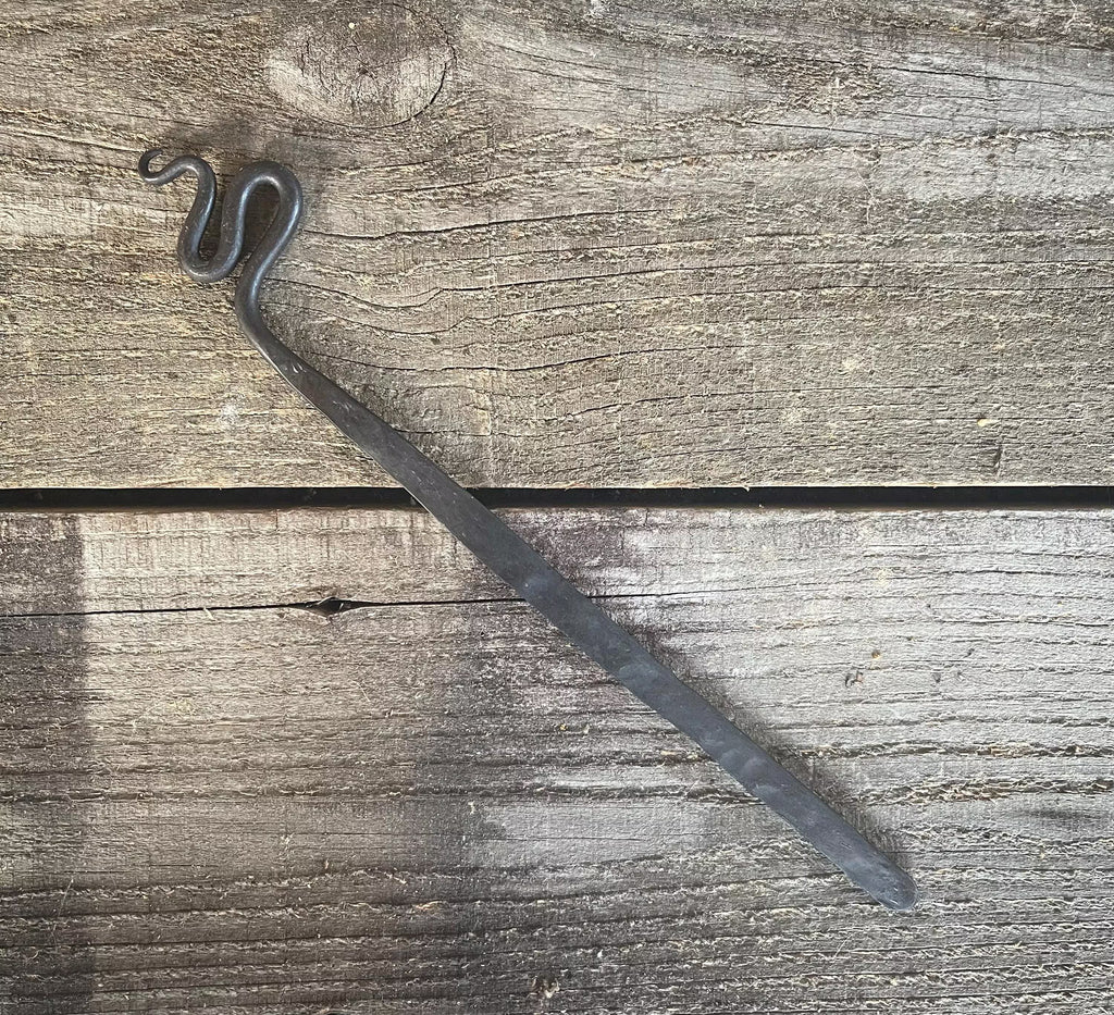 Hand-Forged Steel Bookmark - Serpent