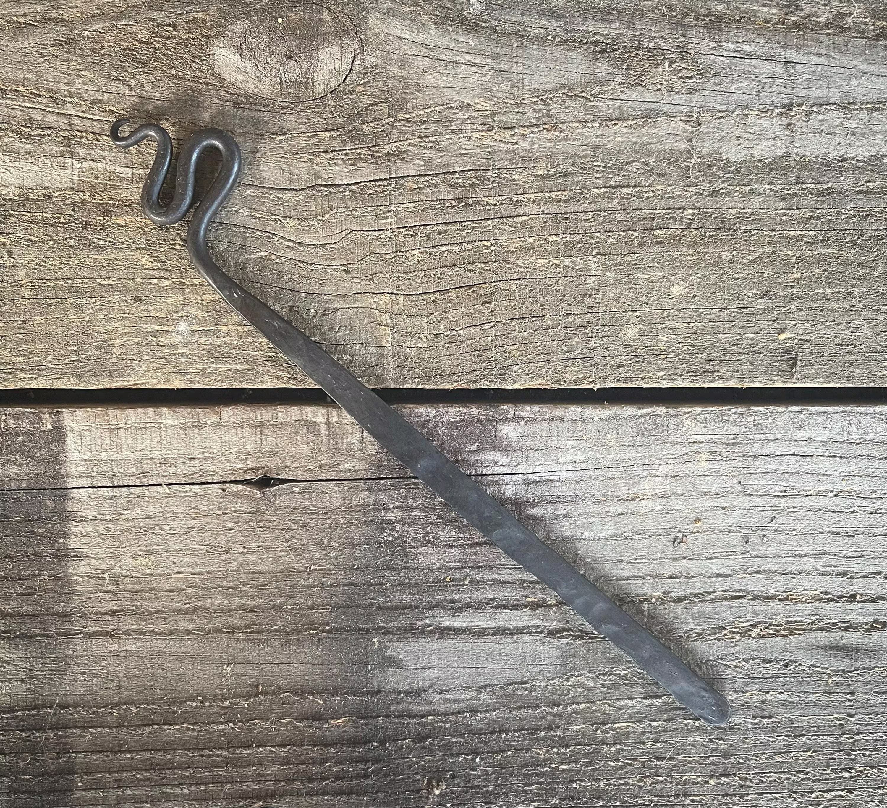 Hand-Forged Steel Bookmark - Serpent