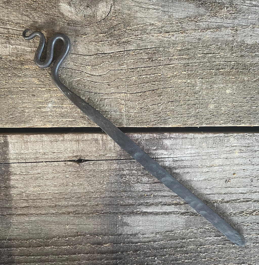 Hand-Forged Steel Bookmark - Serpent