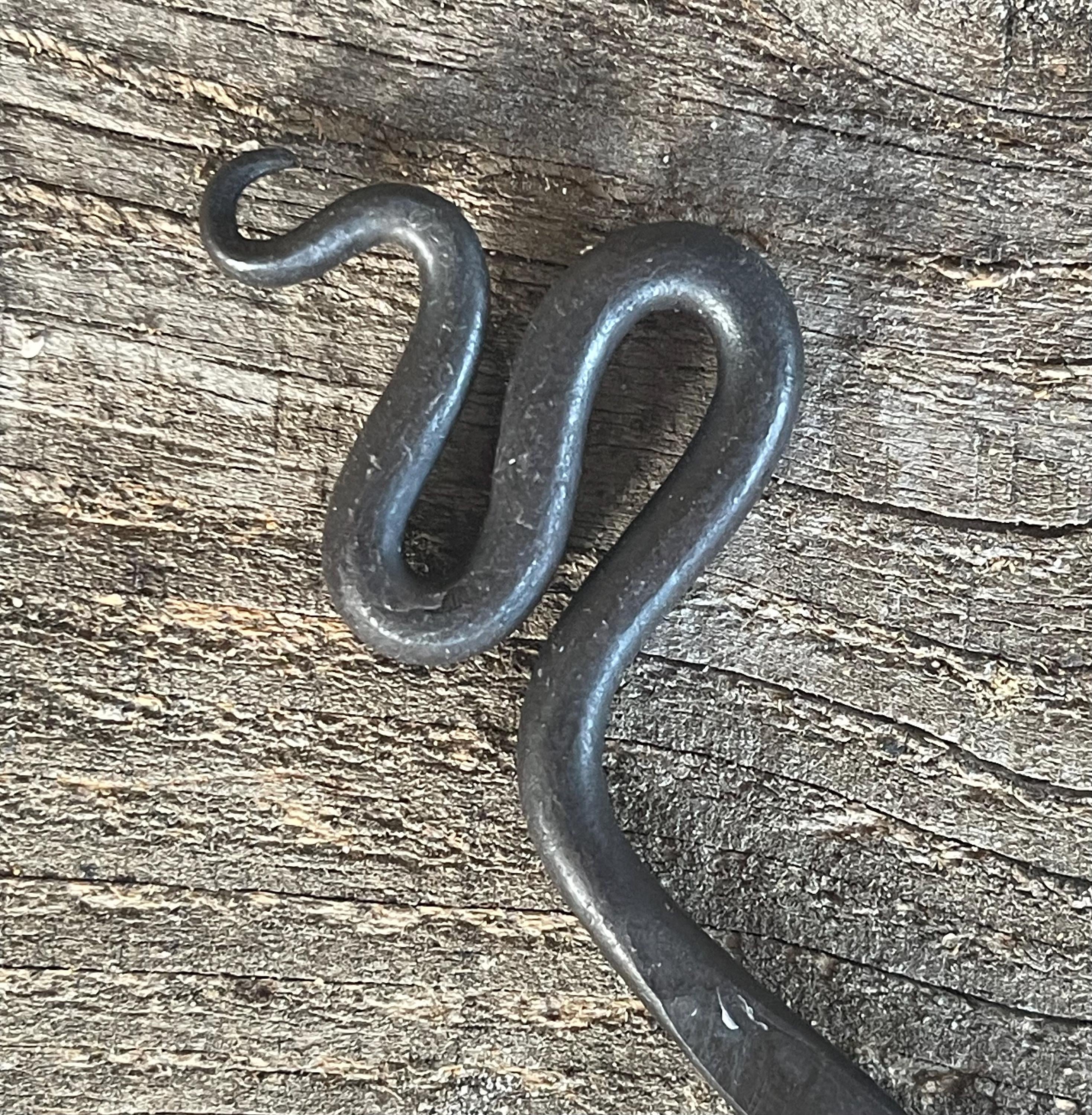 Hand-Forged Steel Bookmark - Serpent