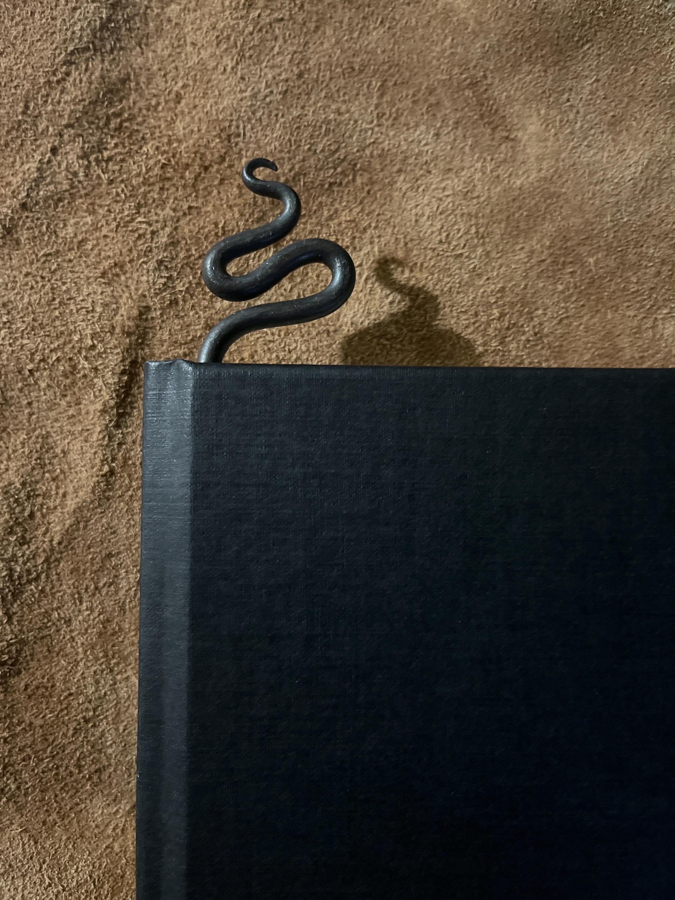 Hand-Forged Steel Bookmark - Serpent