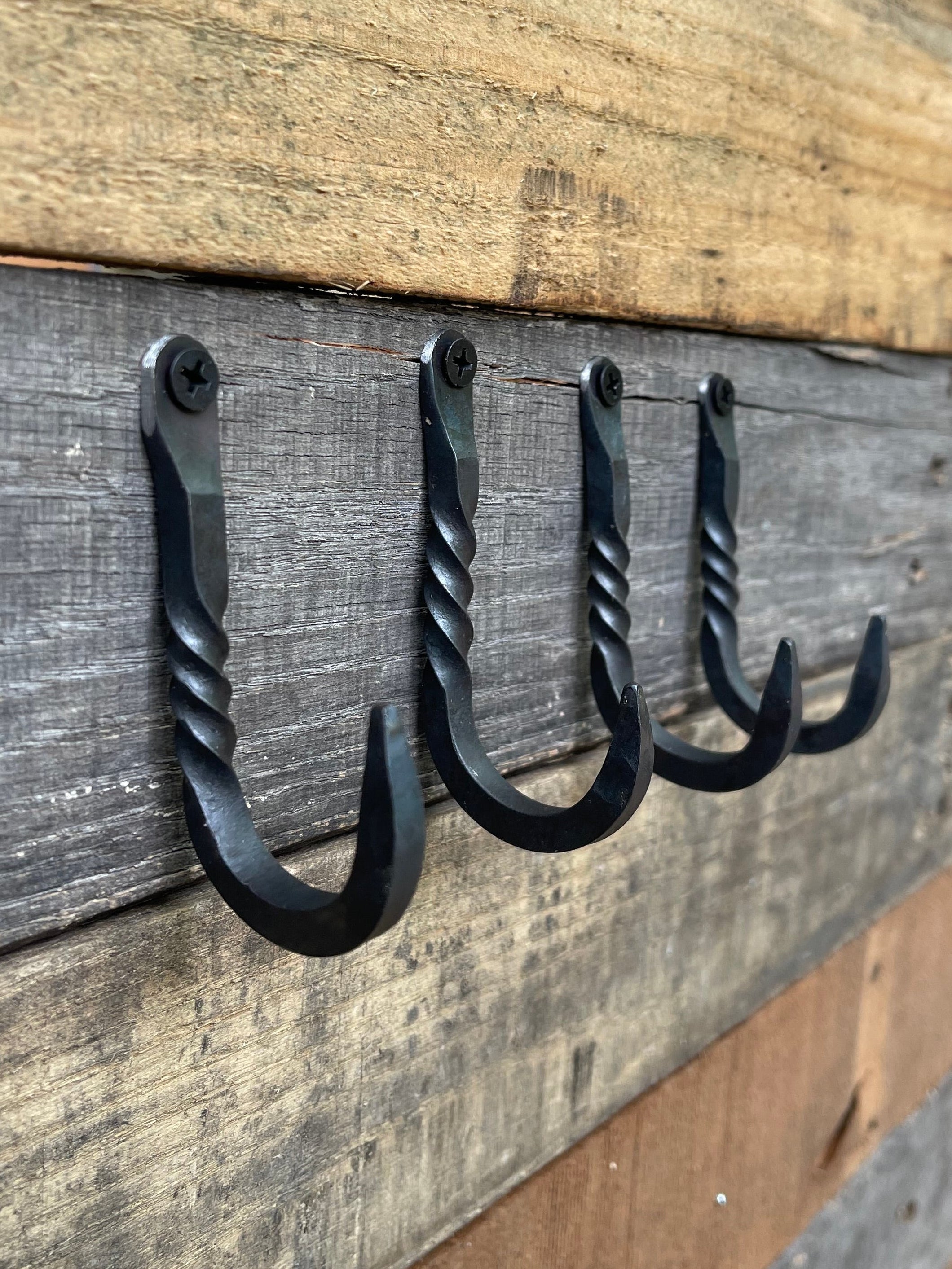 Hand-Forged Wall Hook - Small