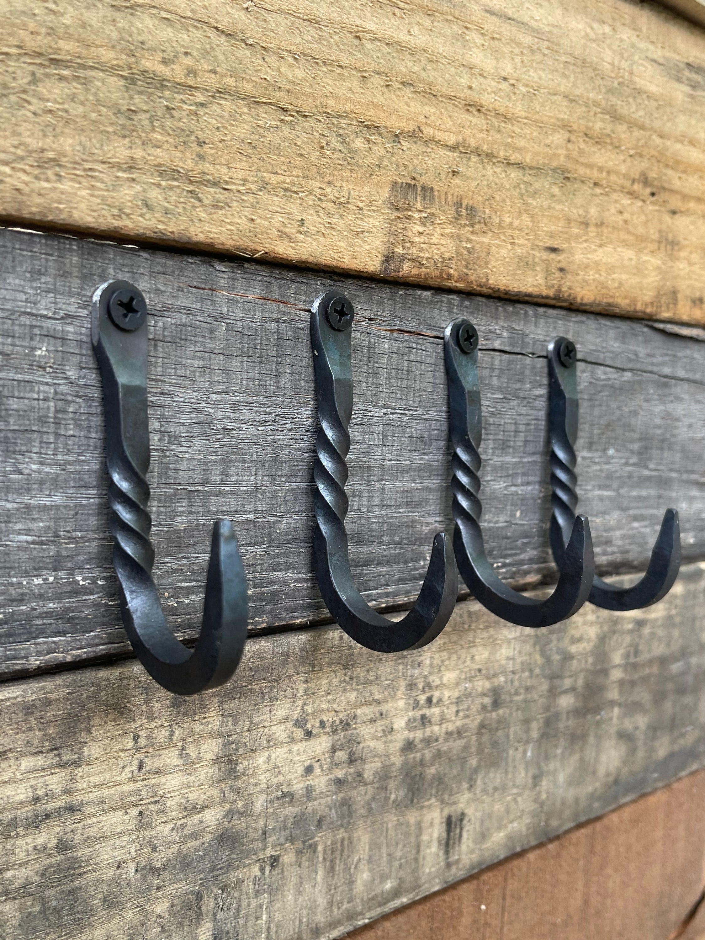 Hand-Forged Wall Hook - Small