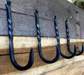 Hand-Forged Wall Hook - Long