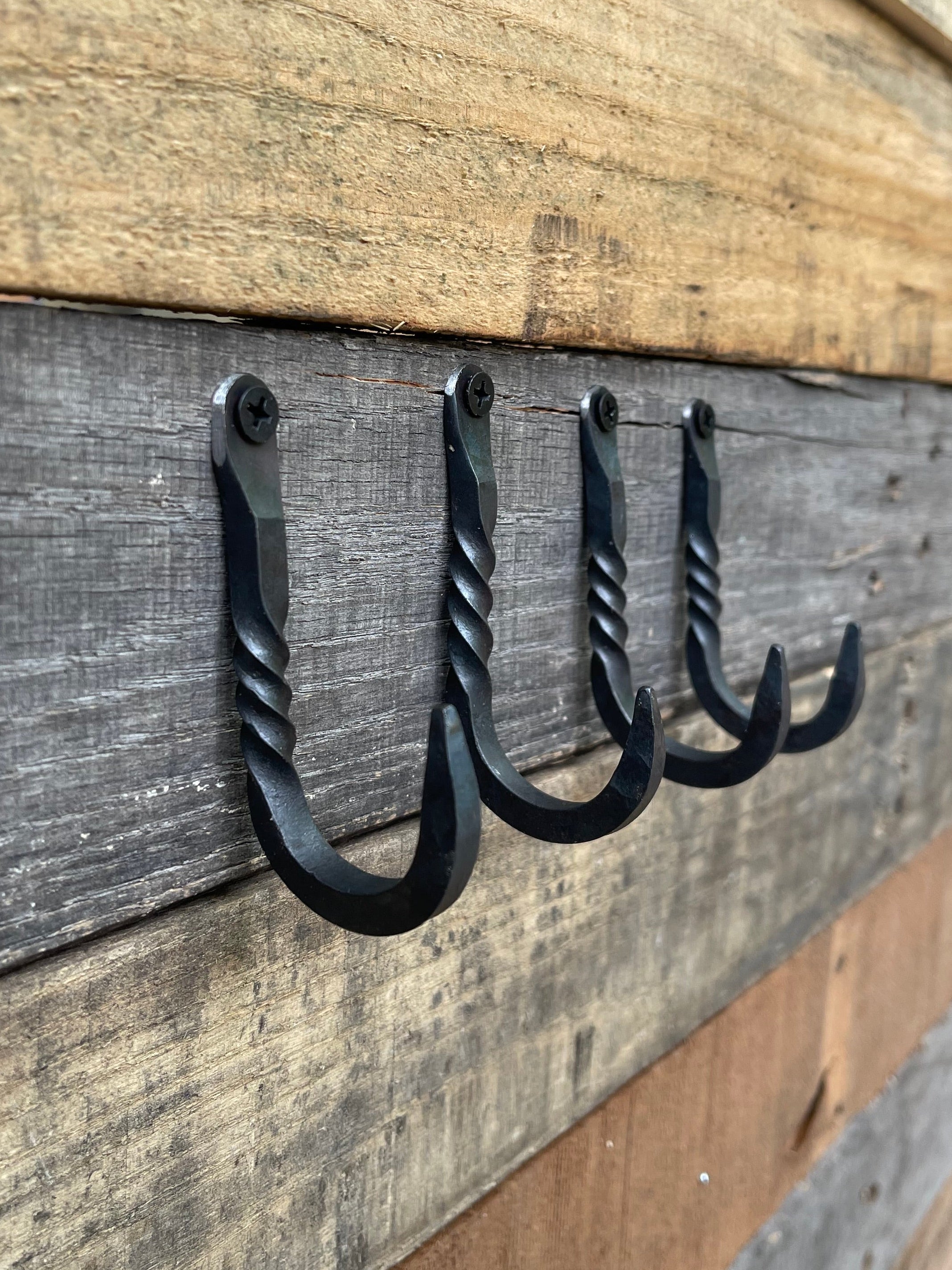 Hand-Forged Wall Hook - Small