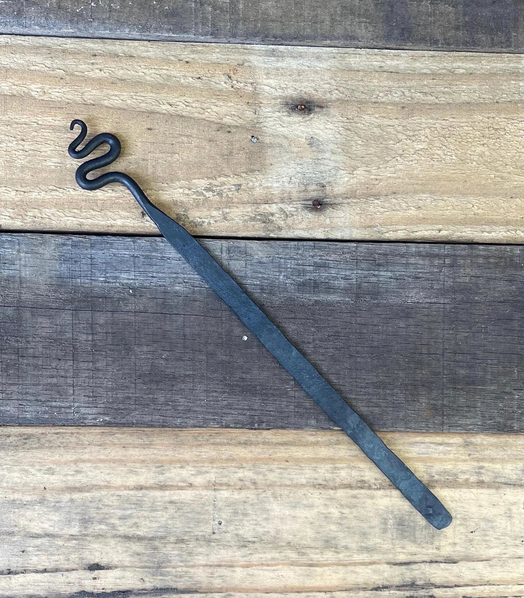 Hand-Forged Steel Bookmark - Serpent