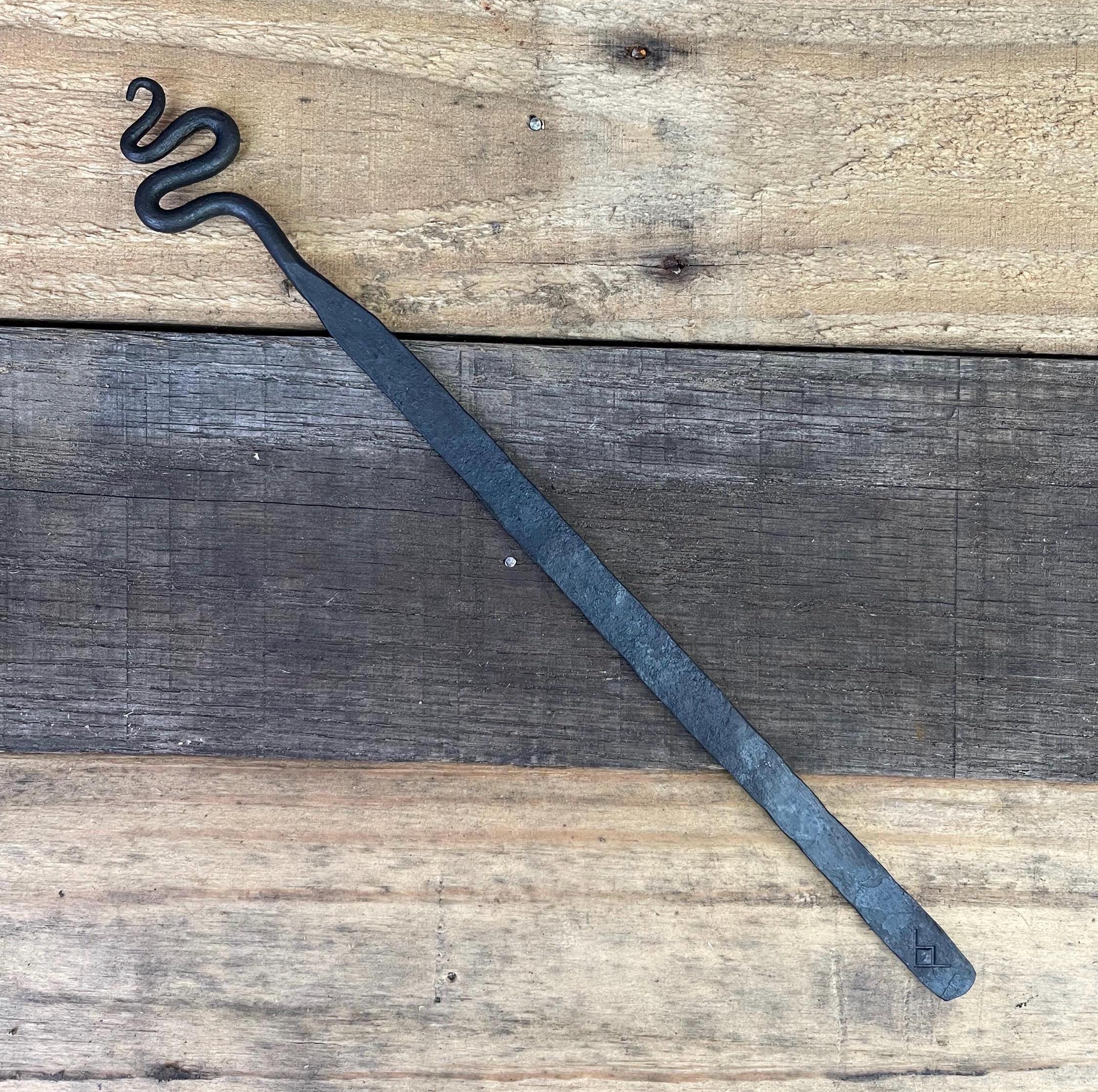 Hand-Forged Steel Bookmark - Serpent