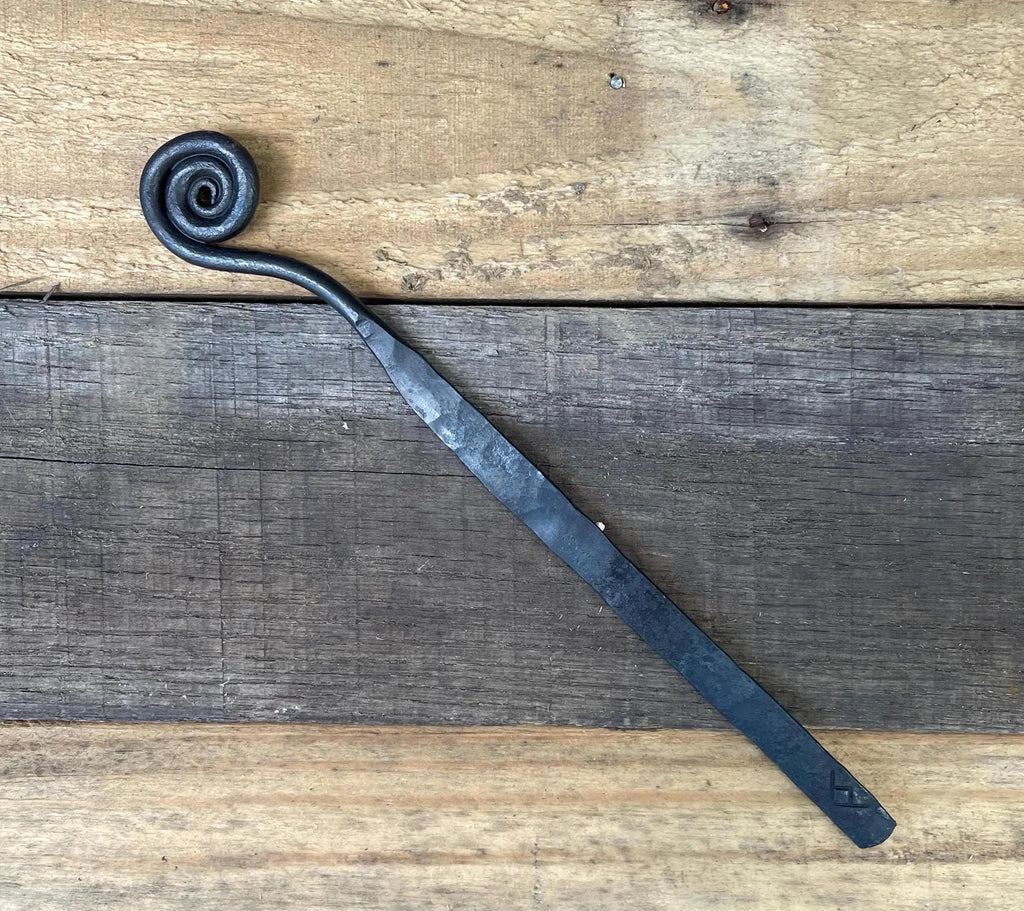 Hand-Forged Steel Bookmark - Spiral