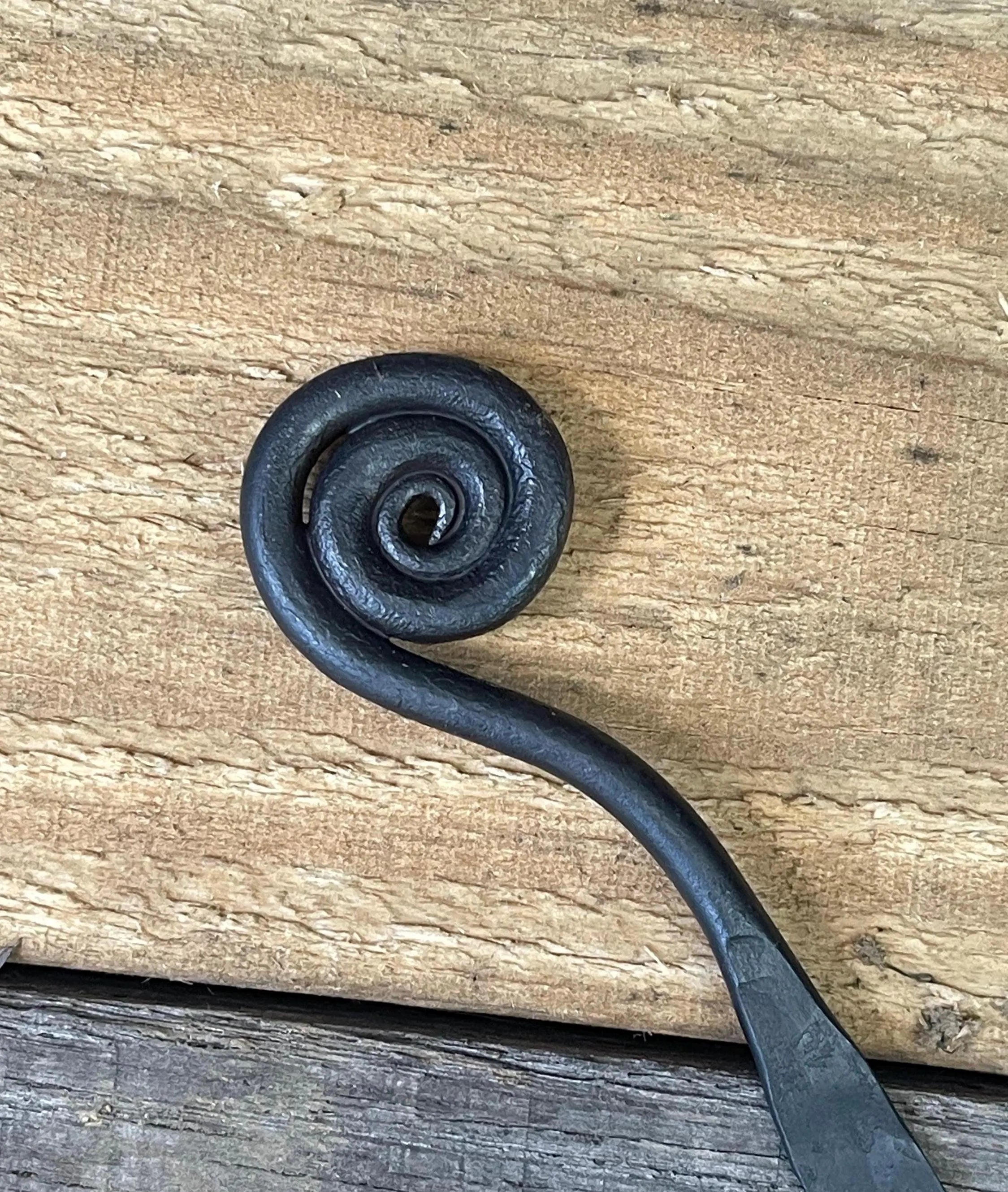 Hand-Forged Steel Bookmark - Spiral