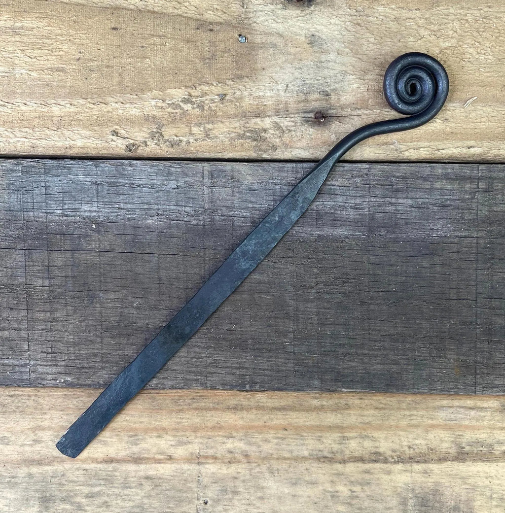 Hand-Forged Steel Bookmark - Spiral