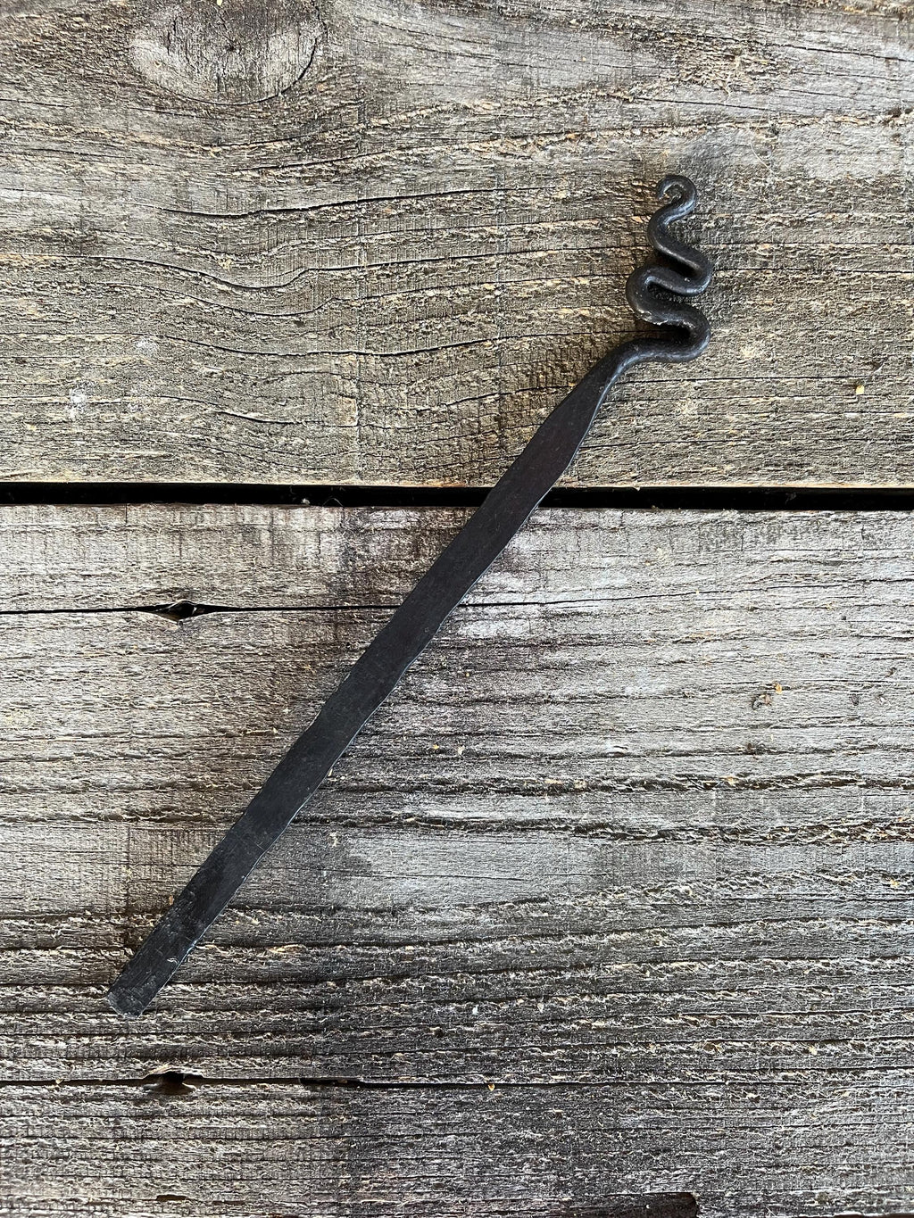 Hand-Forged Steel Bookmark - Serpent