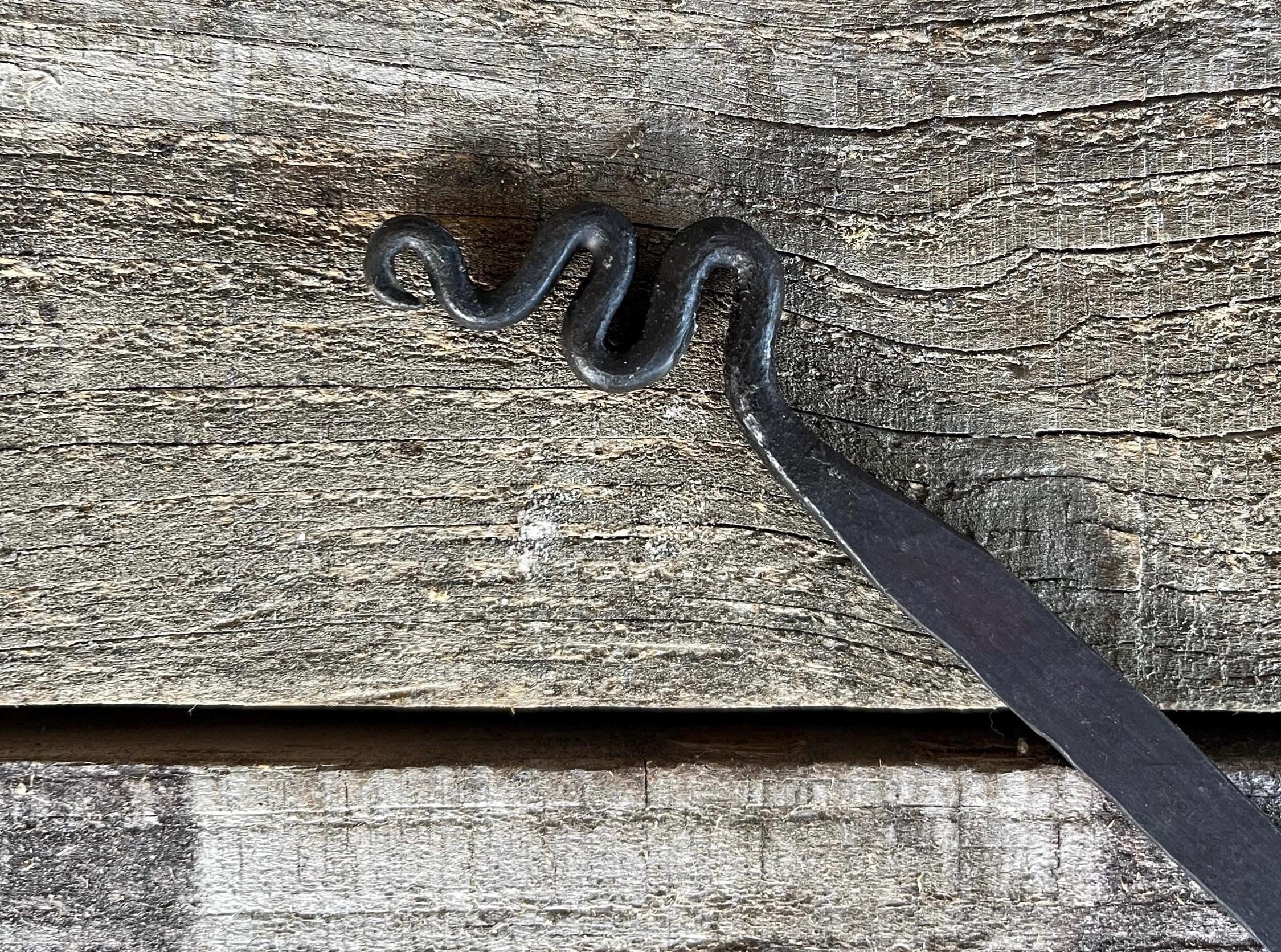 Hand-Forged Steel Bookmark - Serpent