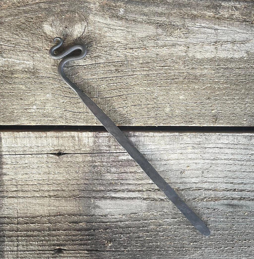 Hand-Forged Steel Bookmark - Serpent