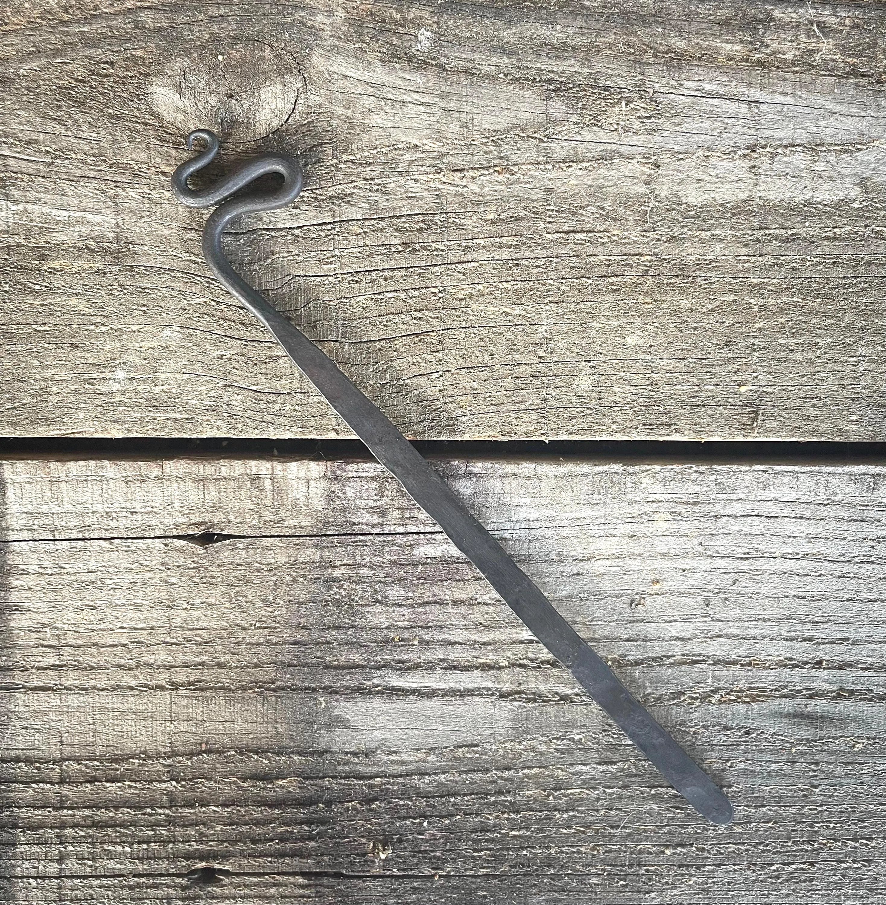 Hand-Forged Steel Bookmark - Serpent