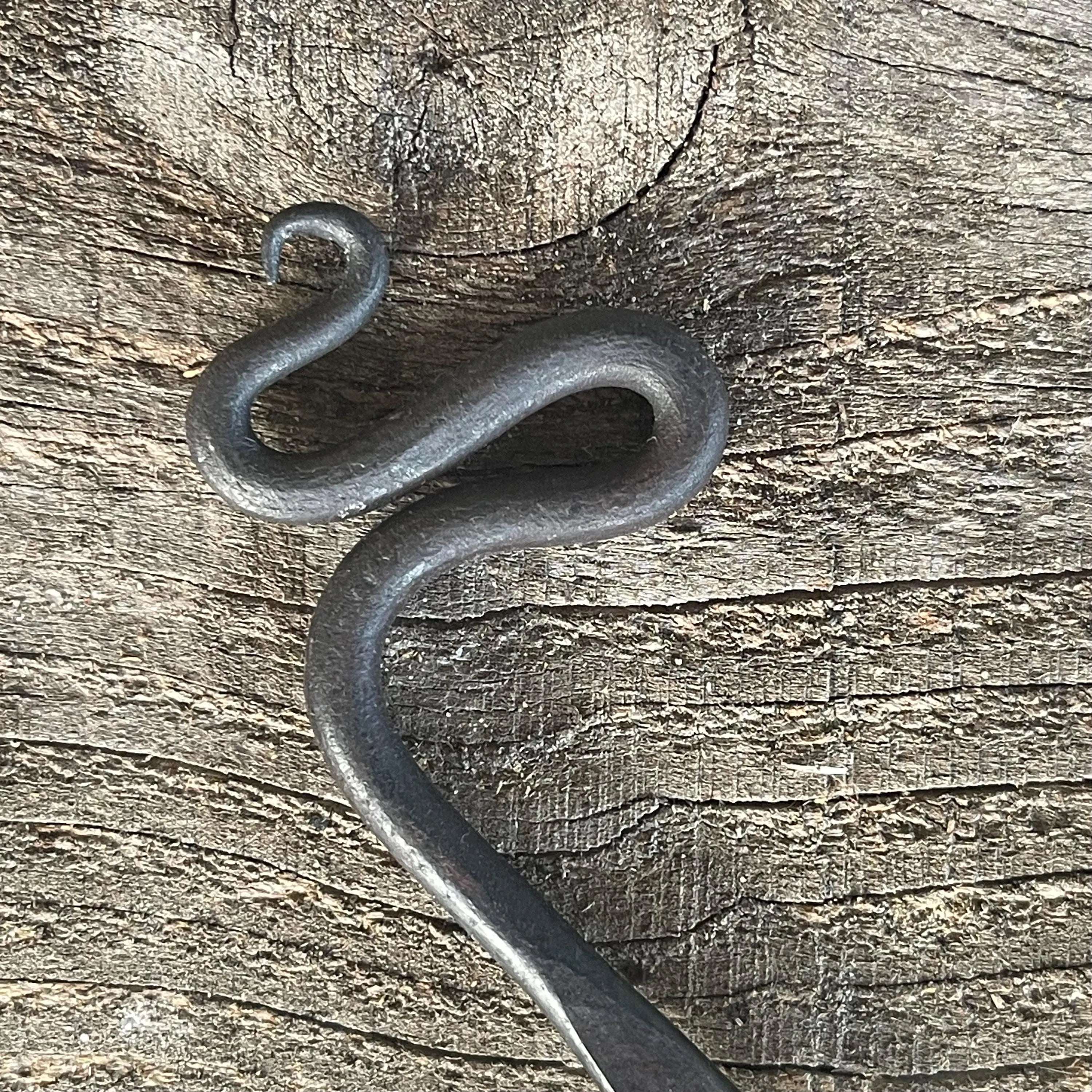 Hand-Forged Steel Bookmark - Serpent