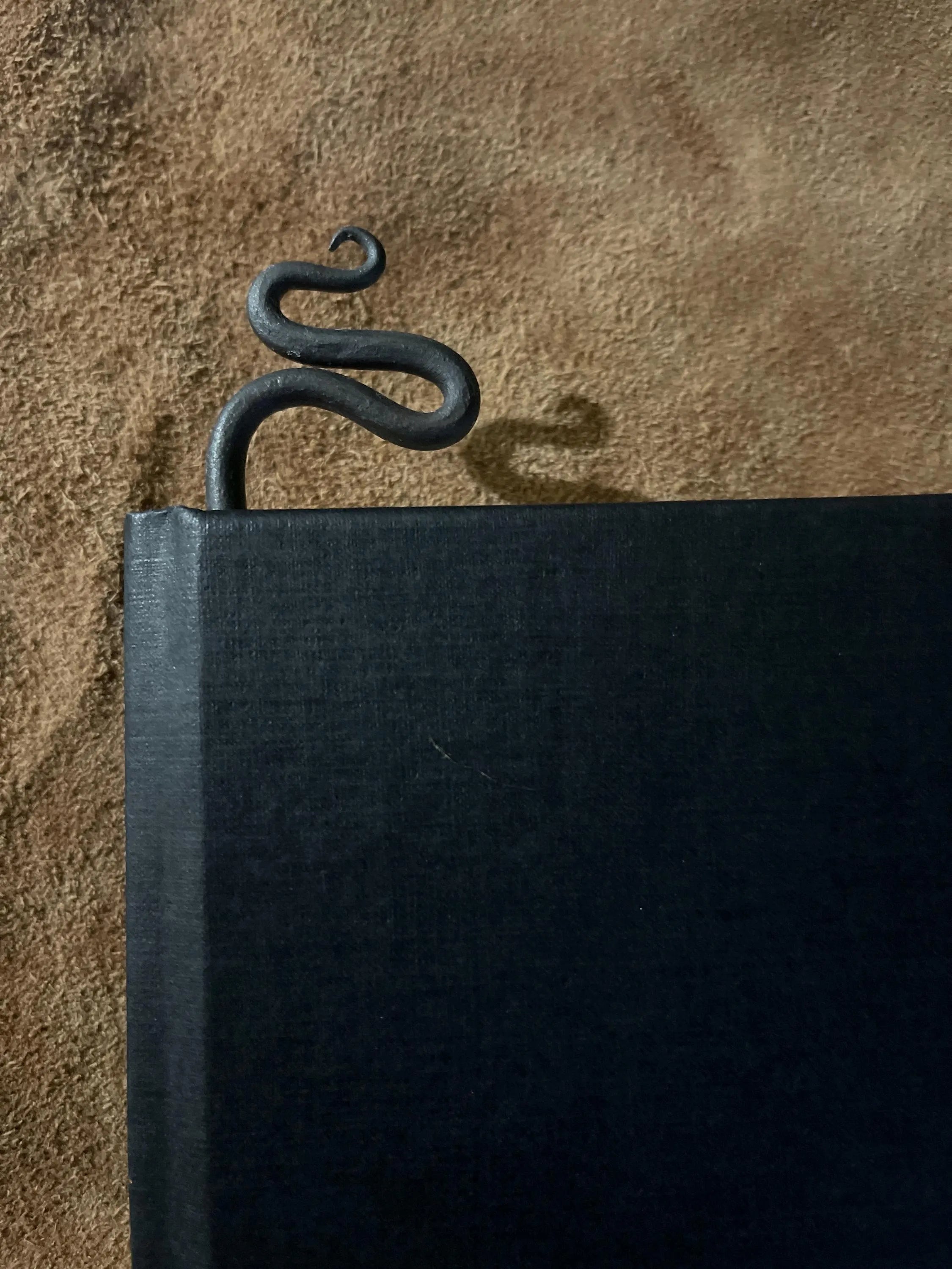 Hand-Forged Steel Bookmark - Serpent