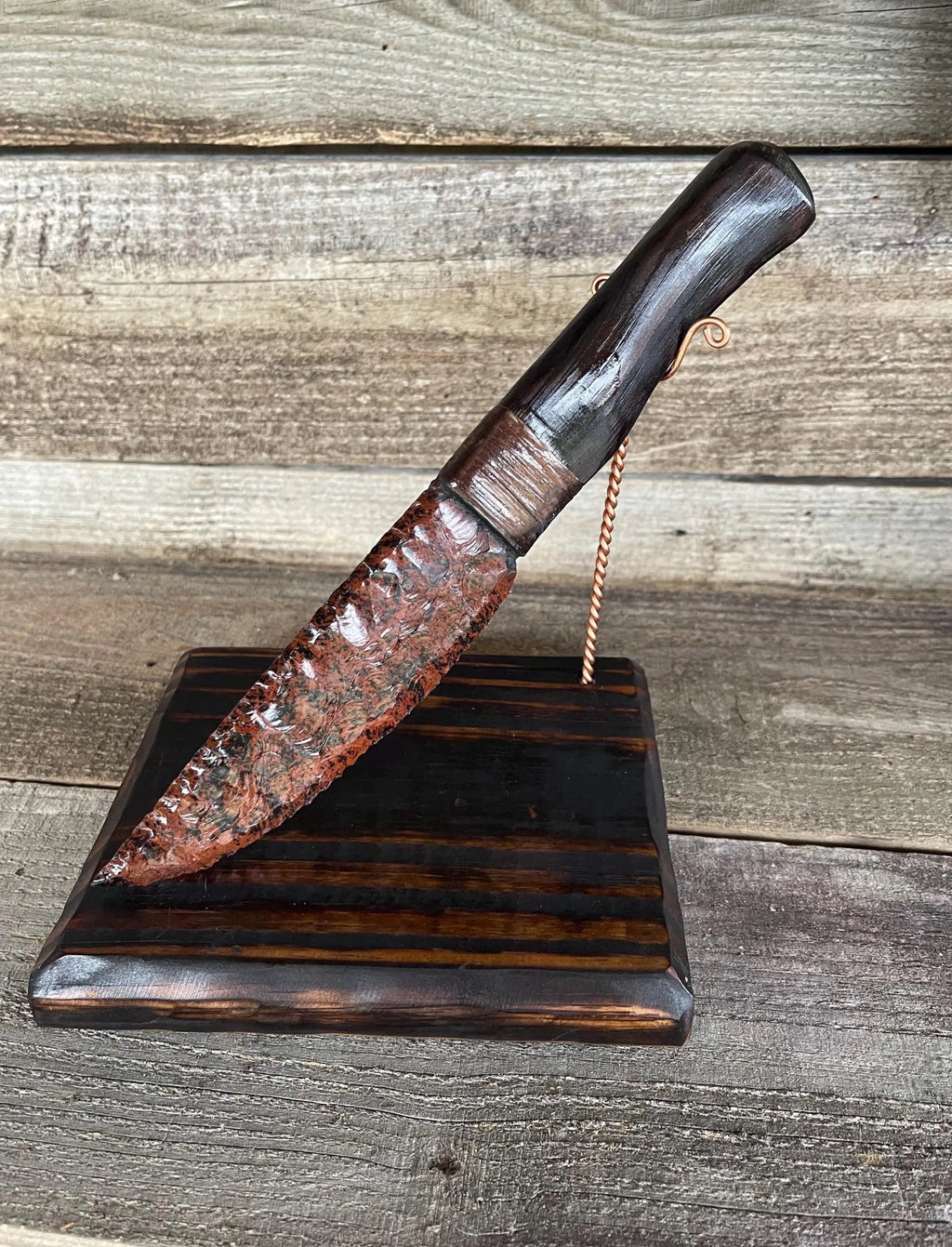 Mahogany Obsidian Knife