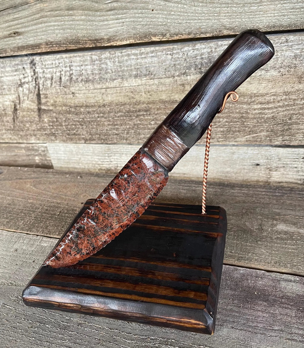 Mahogany Obsidian Knife