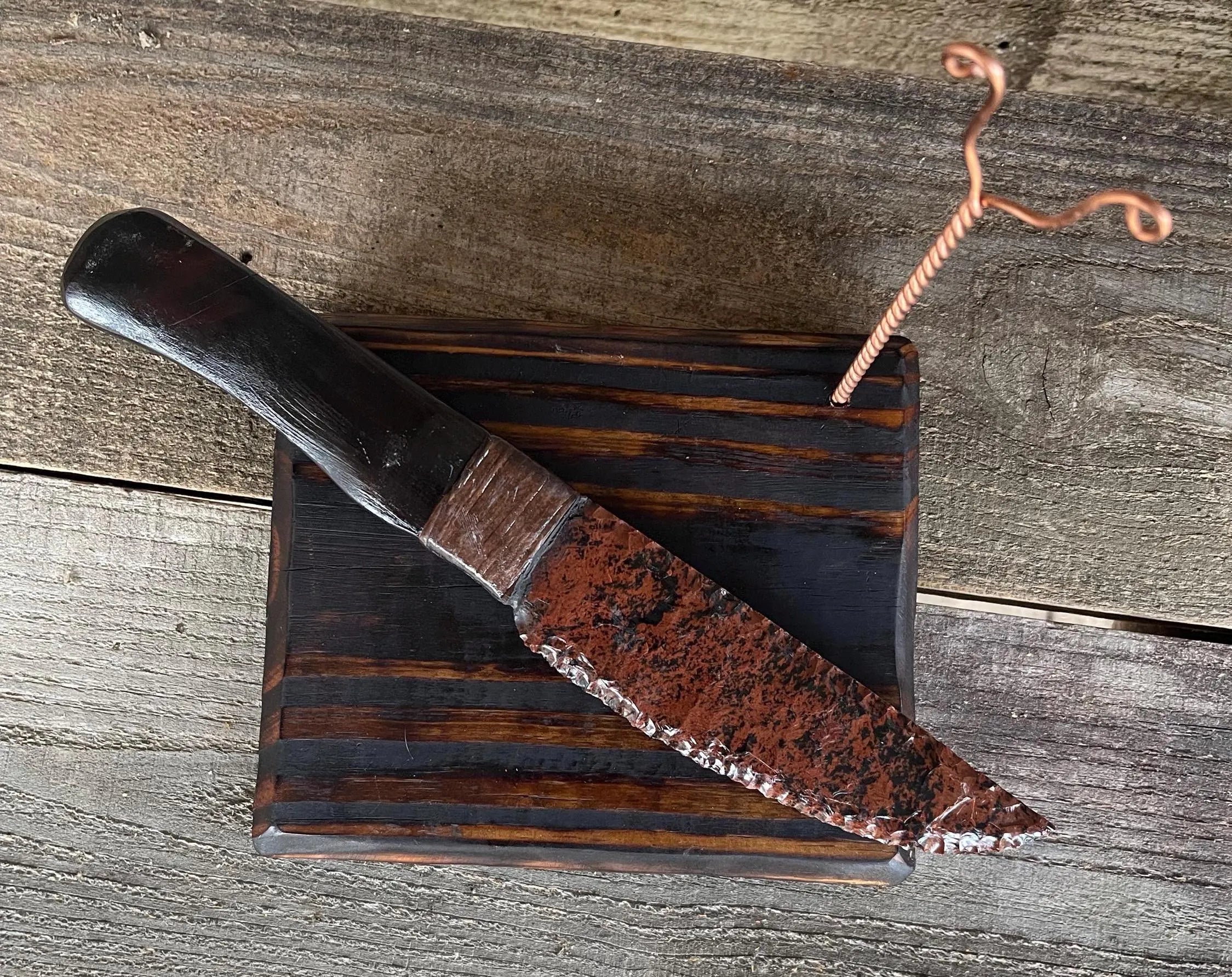 Mahogany Obsidian Knife
