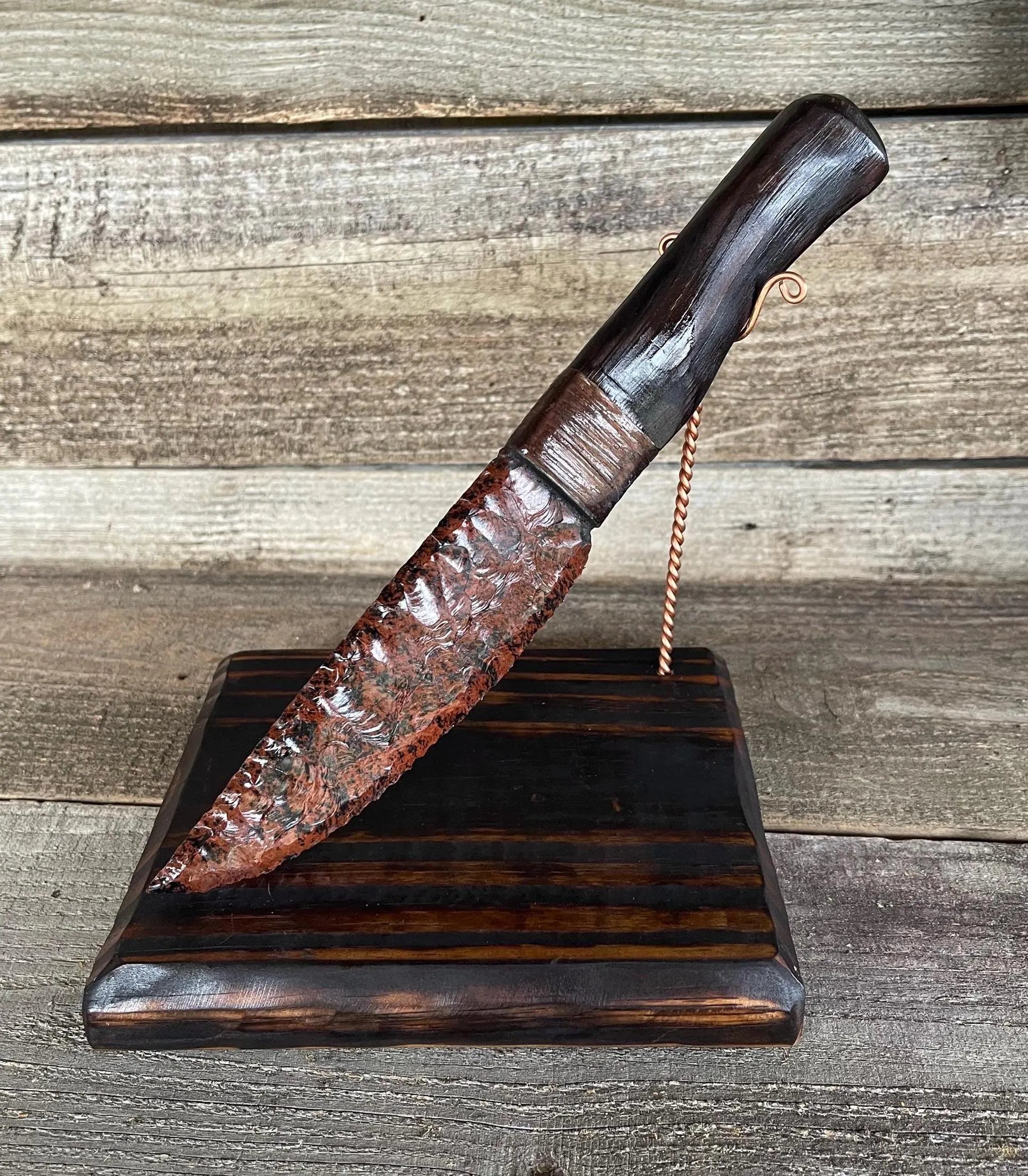 Mahogany Obsidian Knife