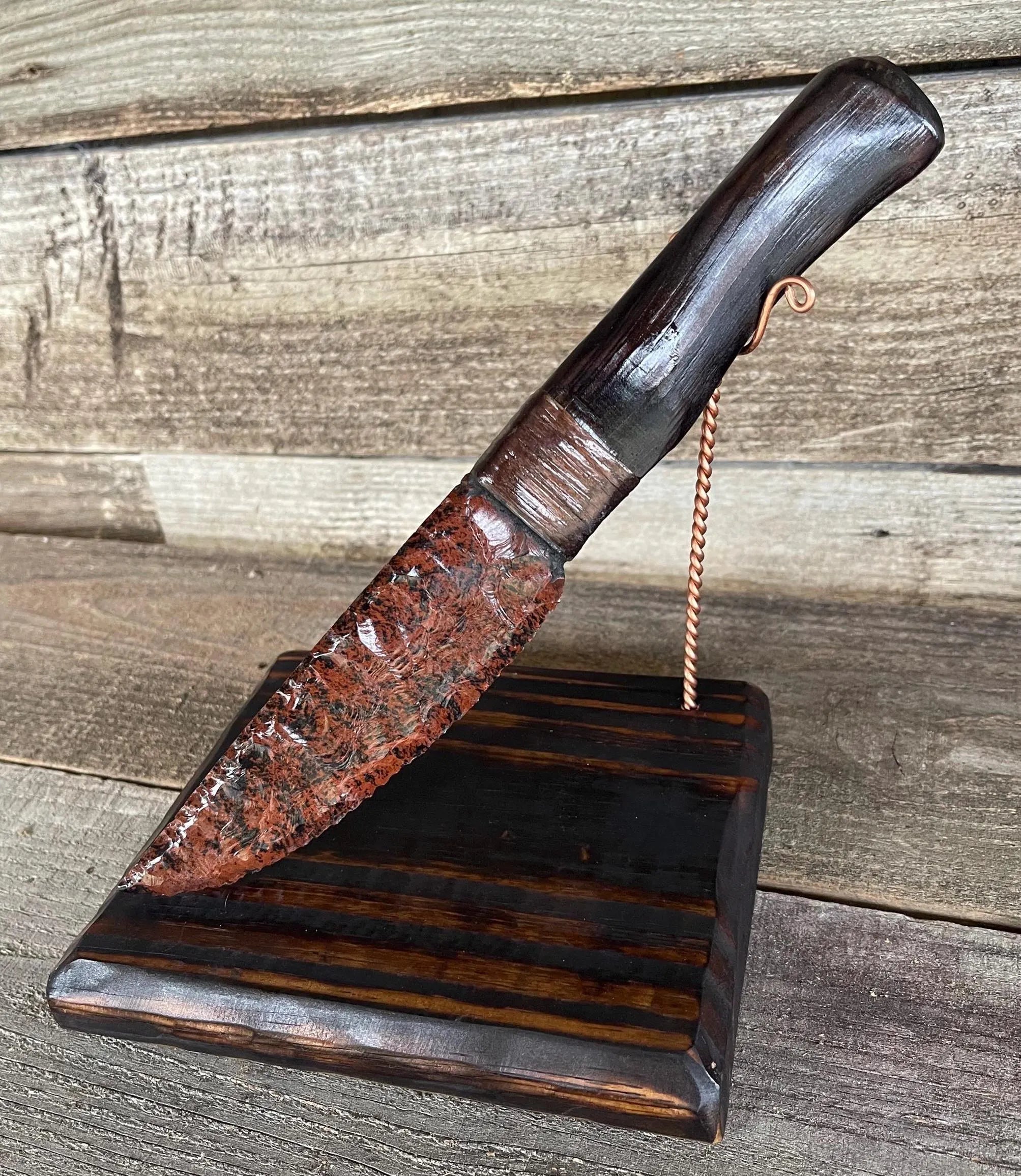 Mahogany Obsidian Knife