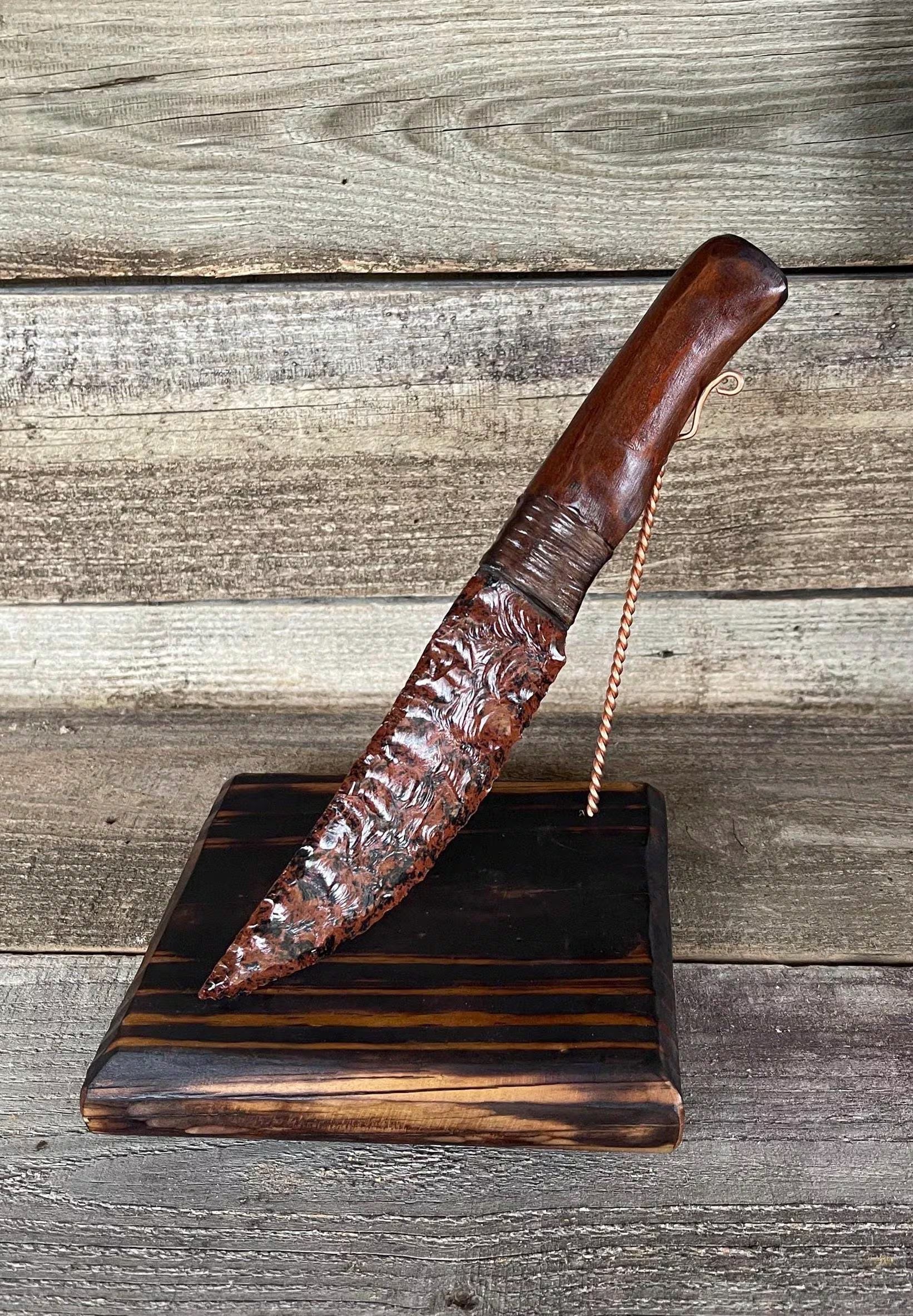 Mahogany Obsidian Knife