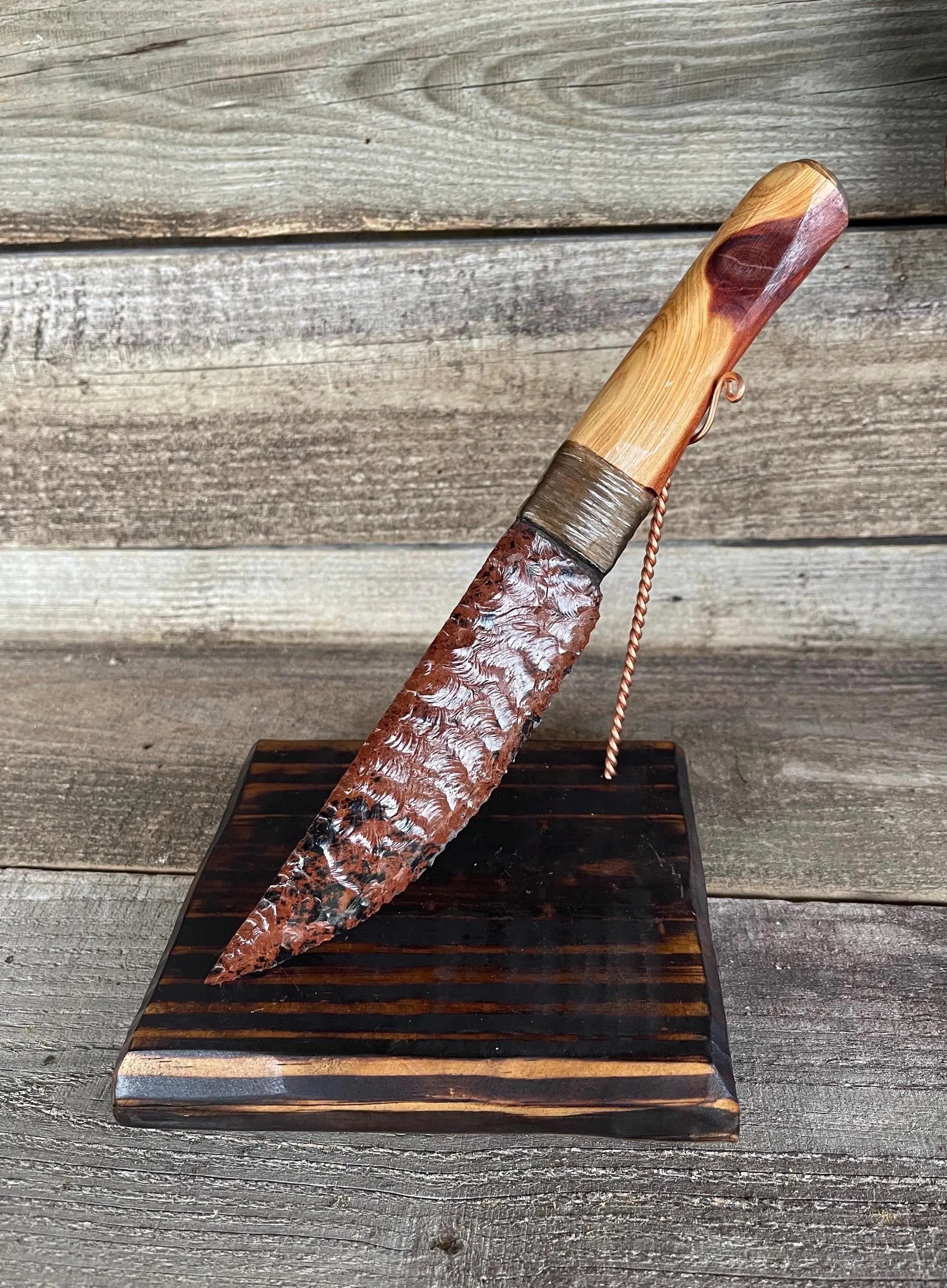 Mahogany Obsidian Knife