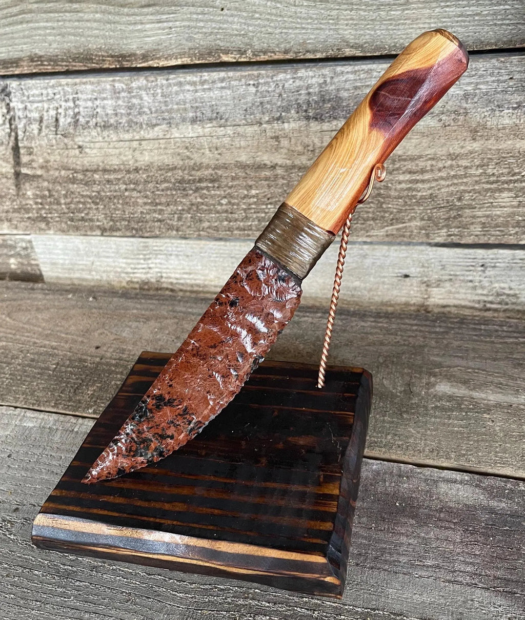 Mahogany Obsidian Knife