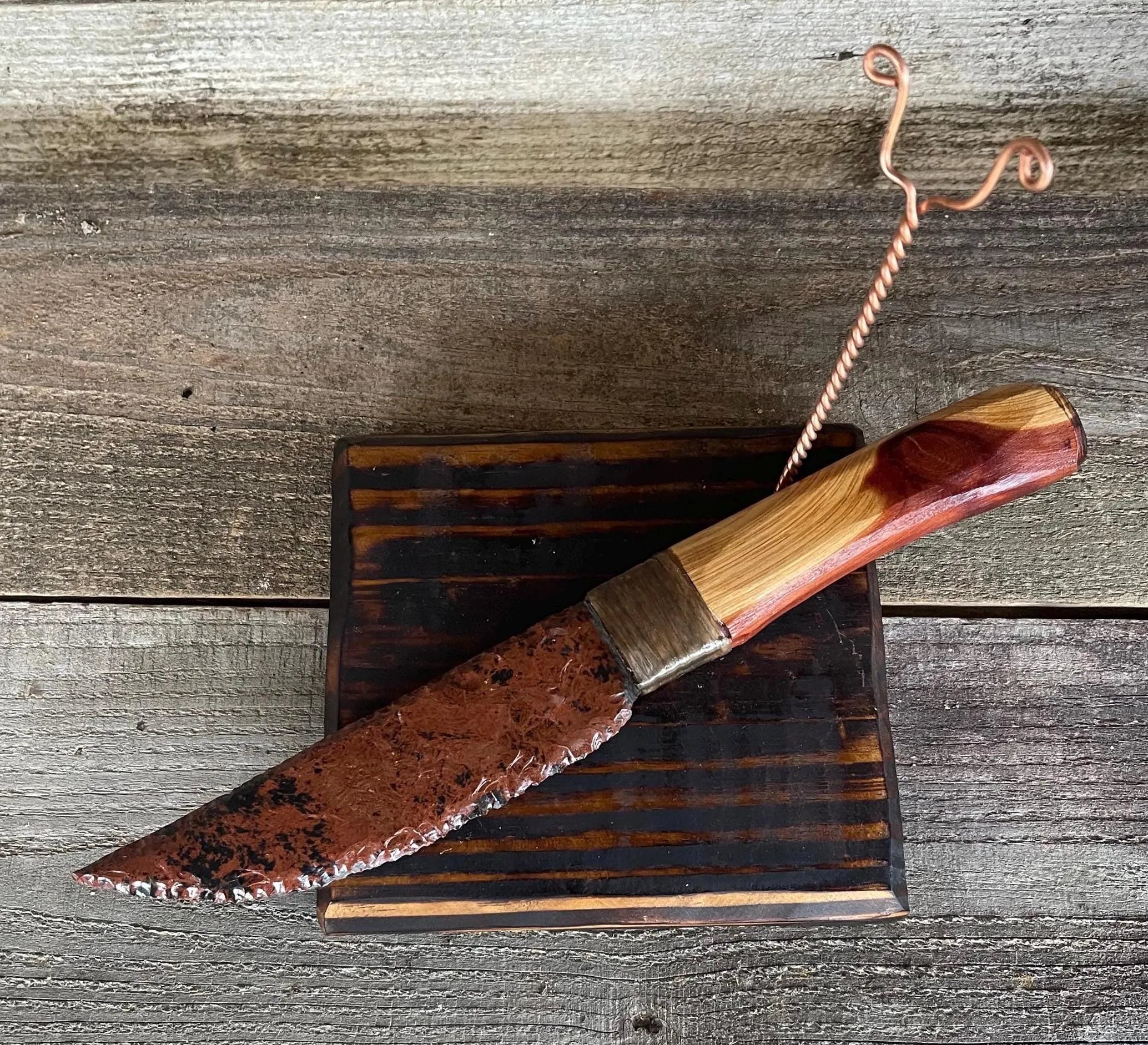 Mahogany Obsidian Knife