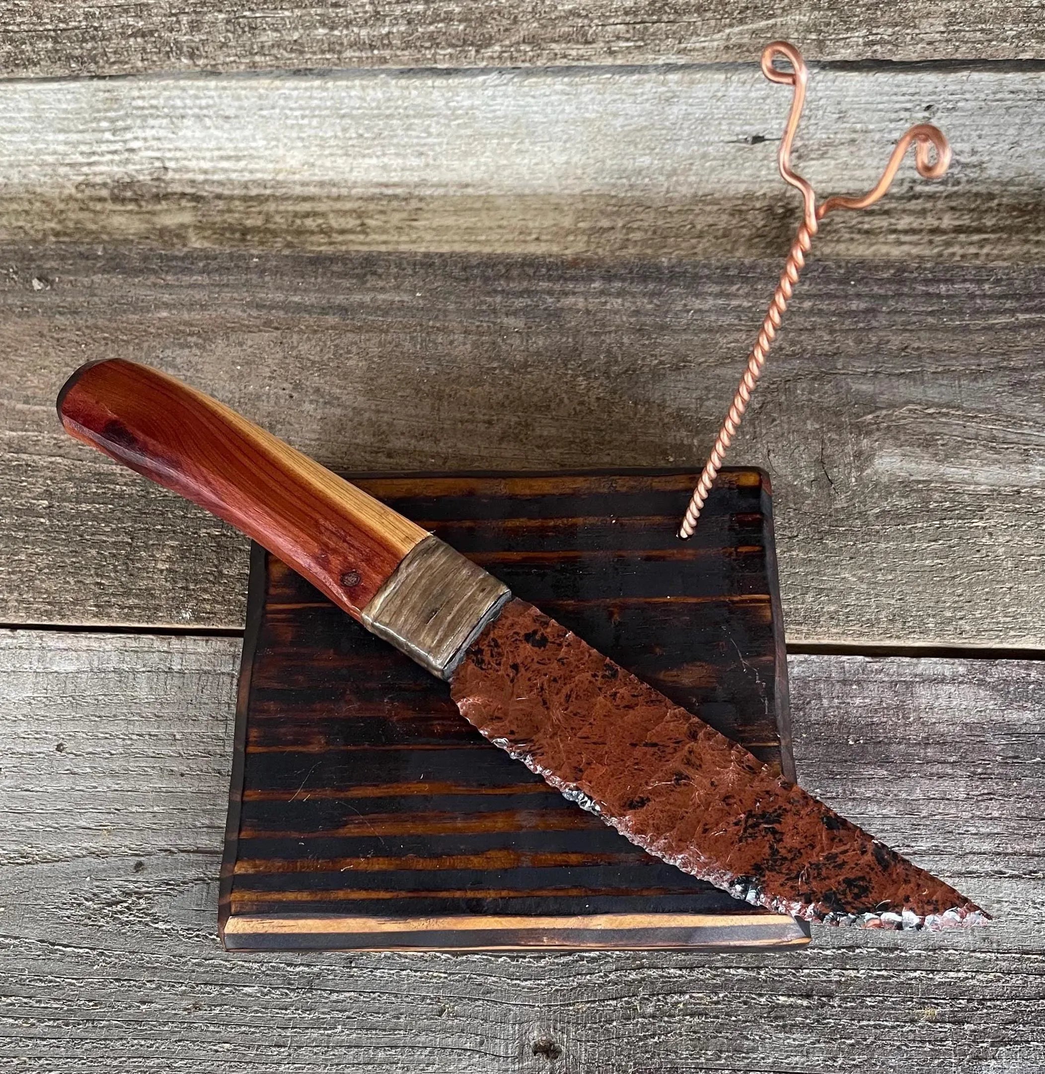 Mahogany Obsidian Knife