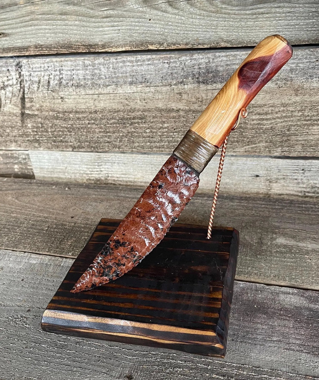 Mahogany Obsidian Knife