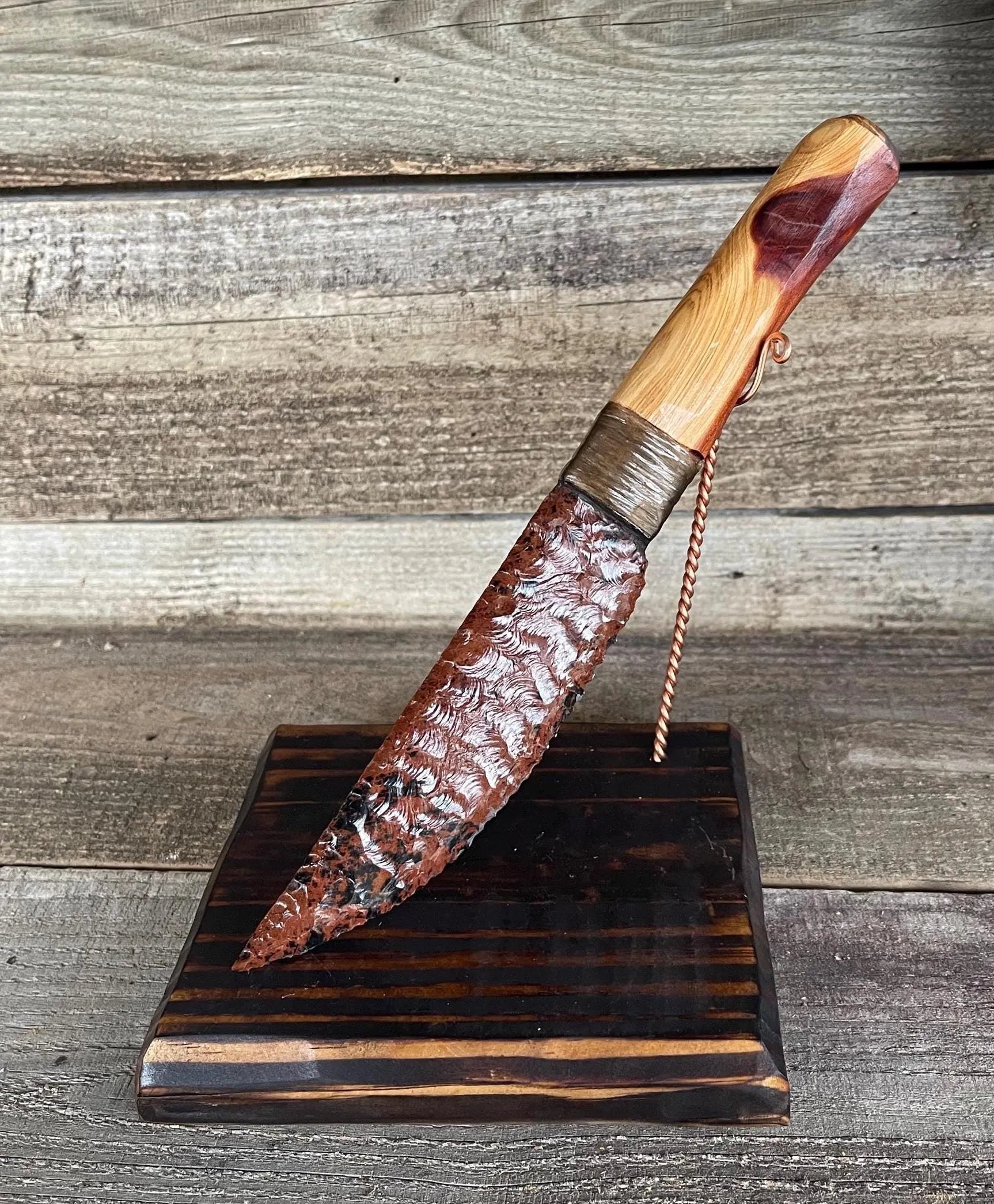 Mahogany Obsidian Knife