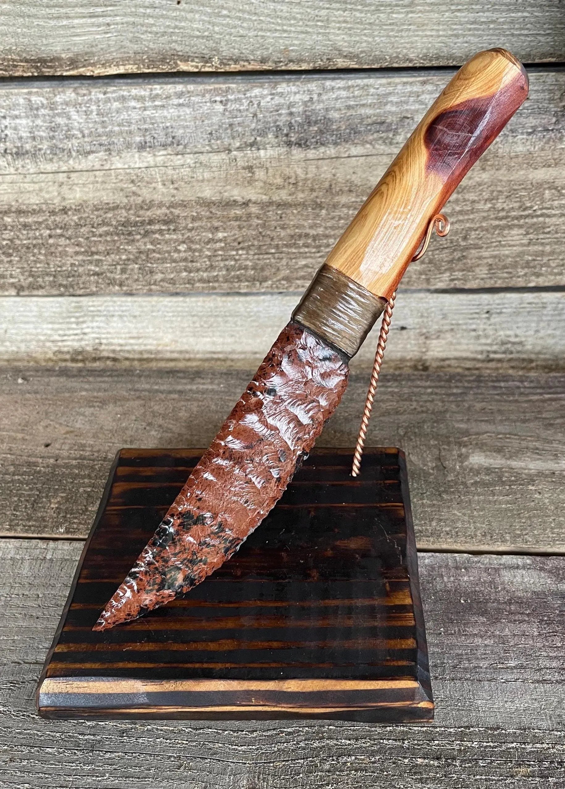 Mahogany Obsidian Knife