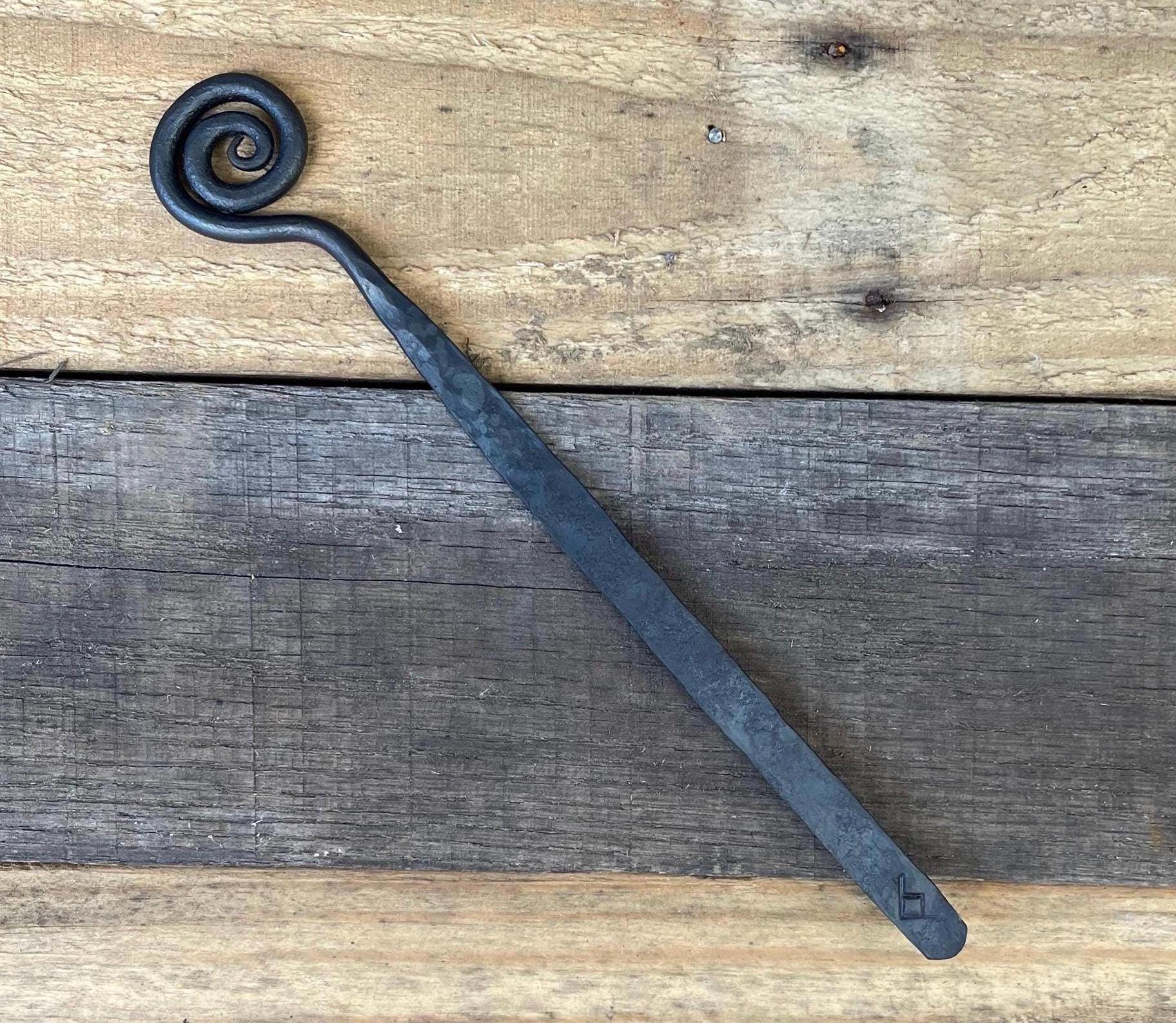 Hand-Forged Steel Bookmark - Spiral