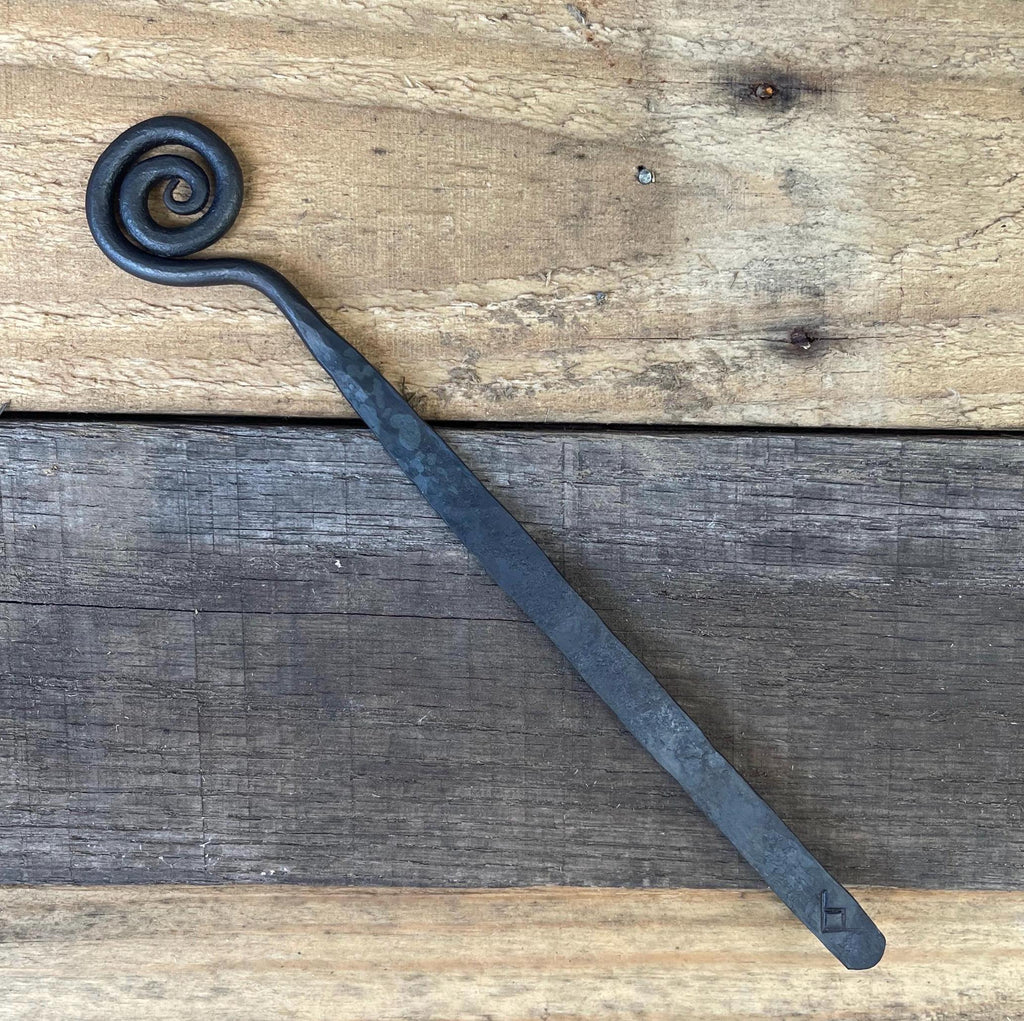 Hand-Forged Steel Bookmark - Spiral