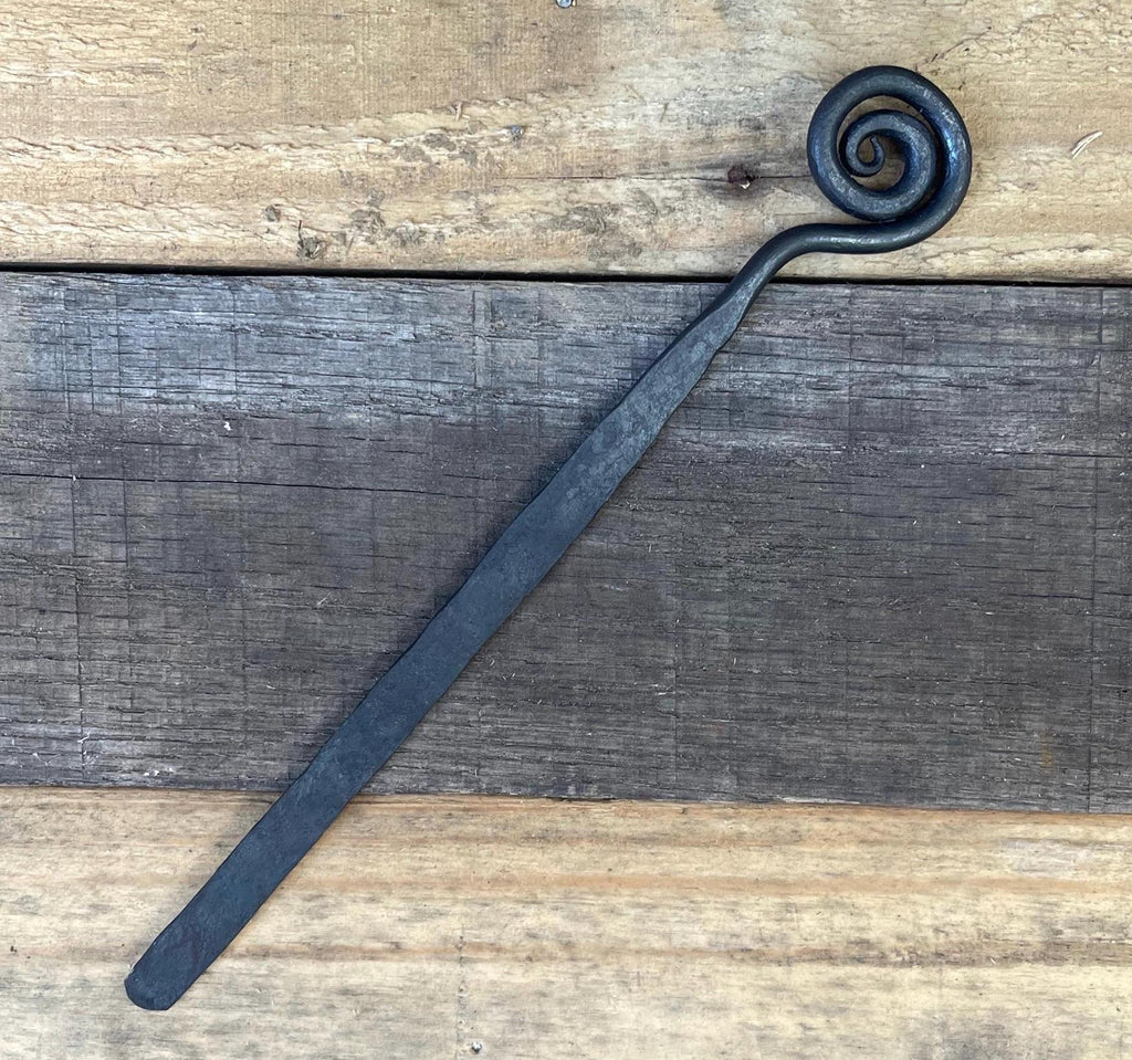 Hand-Forged Steel Bookmark - Spiral