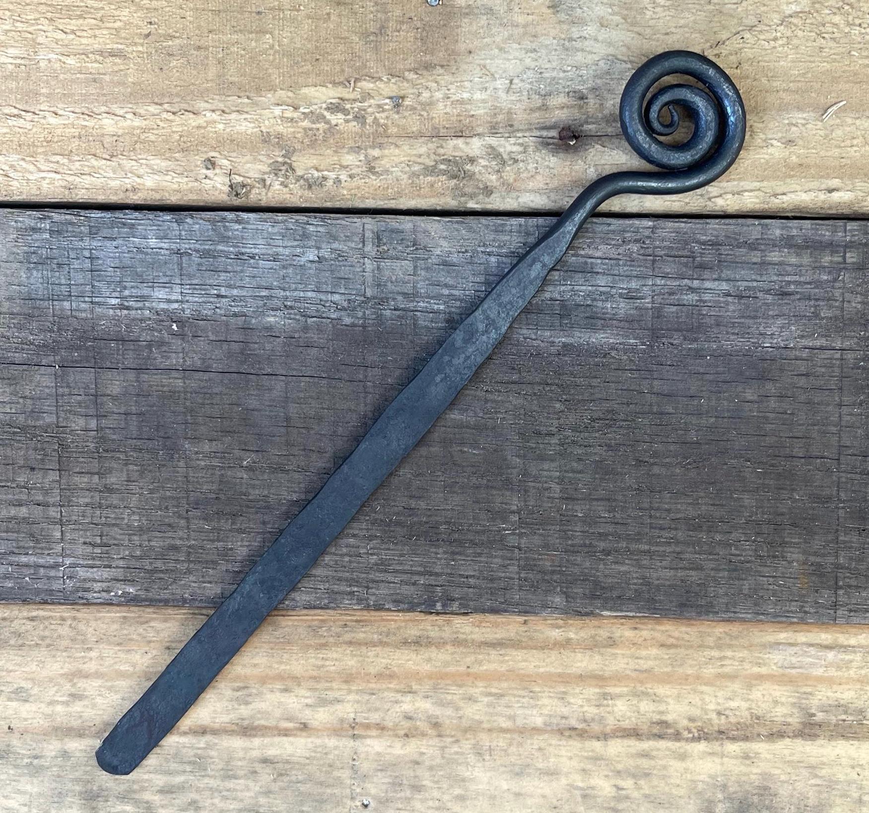 Hand-Forged Steel Bookmark - Spiral