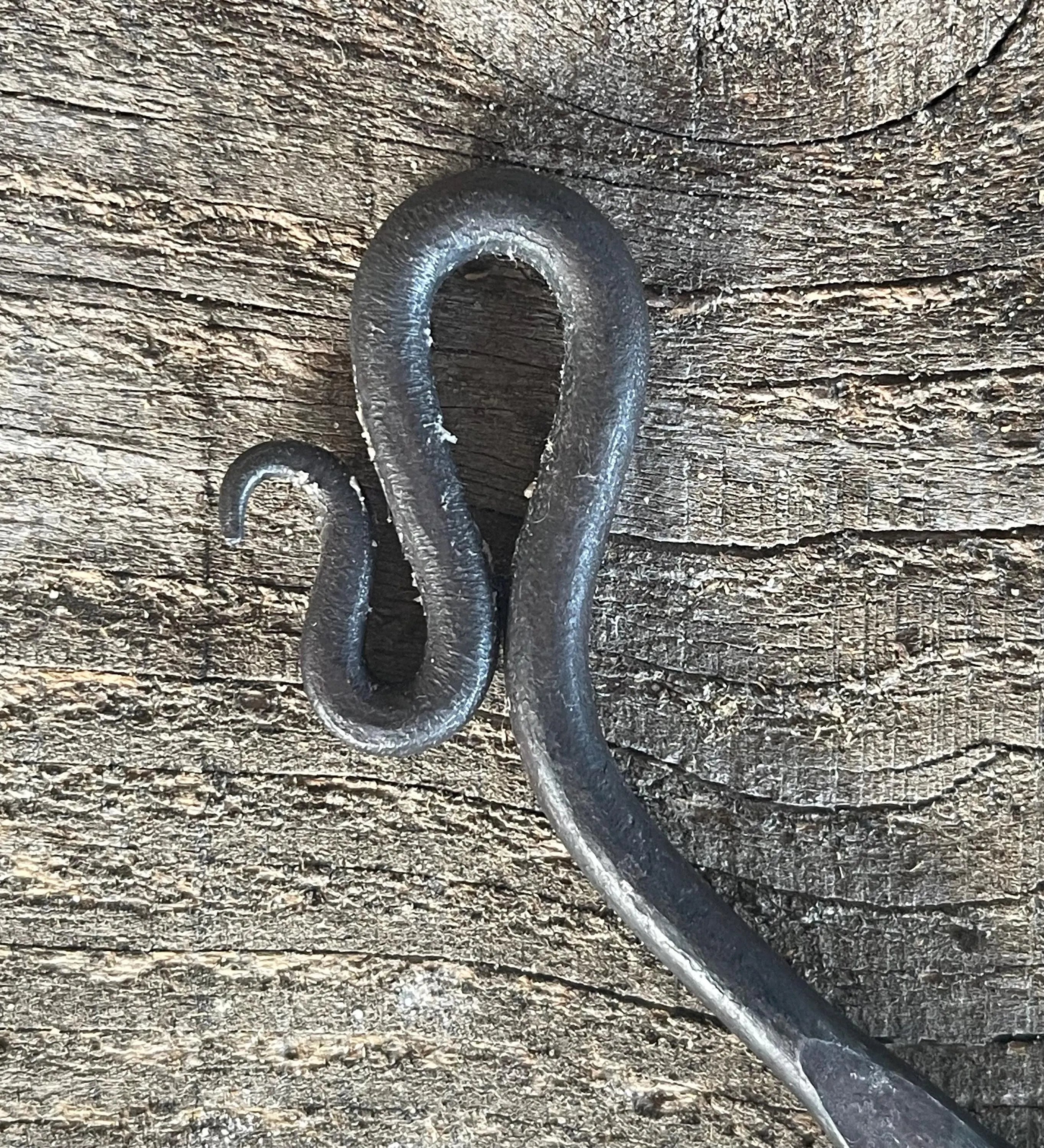 Hand-Forged Steel Bookmark - Serpent