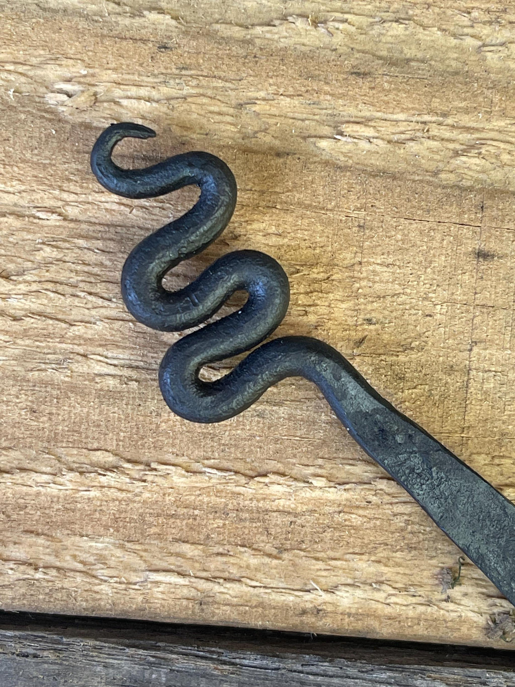 Hand-Forged Steel Bookmark - Serpent