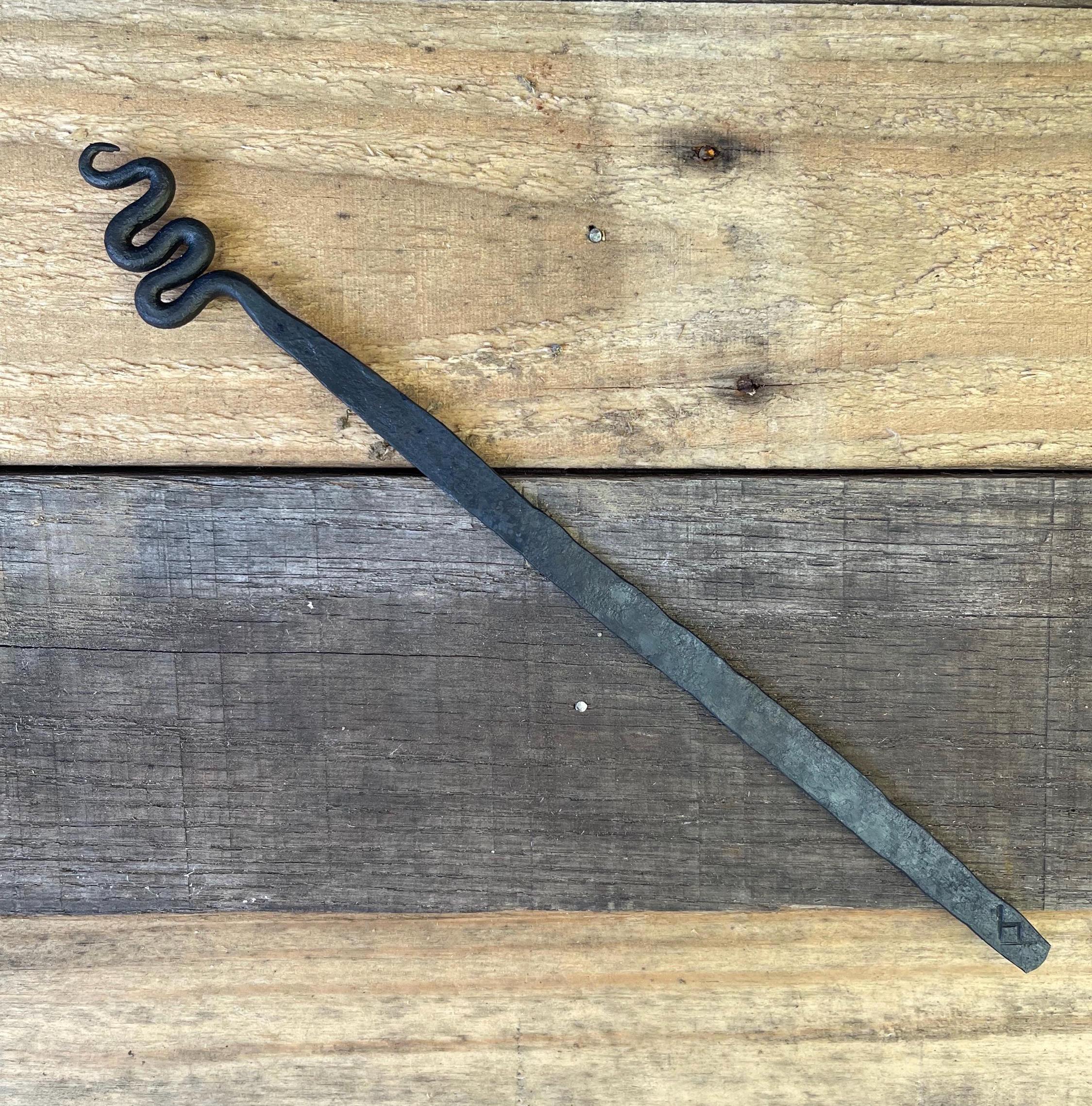 Hand-Forged Steel Bookmark - Serpent