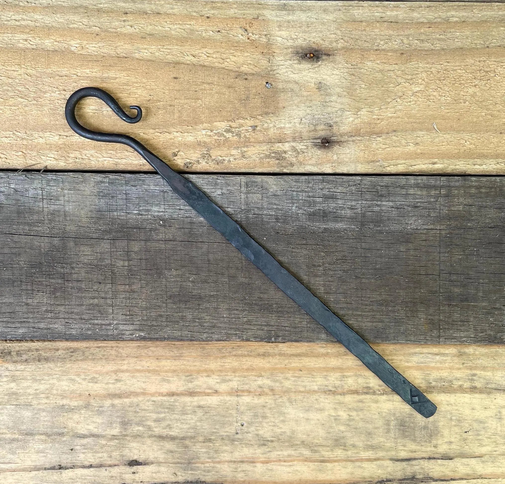 Hand-Forged Steel Bookmark - Scroll