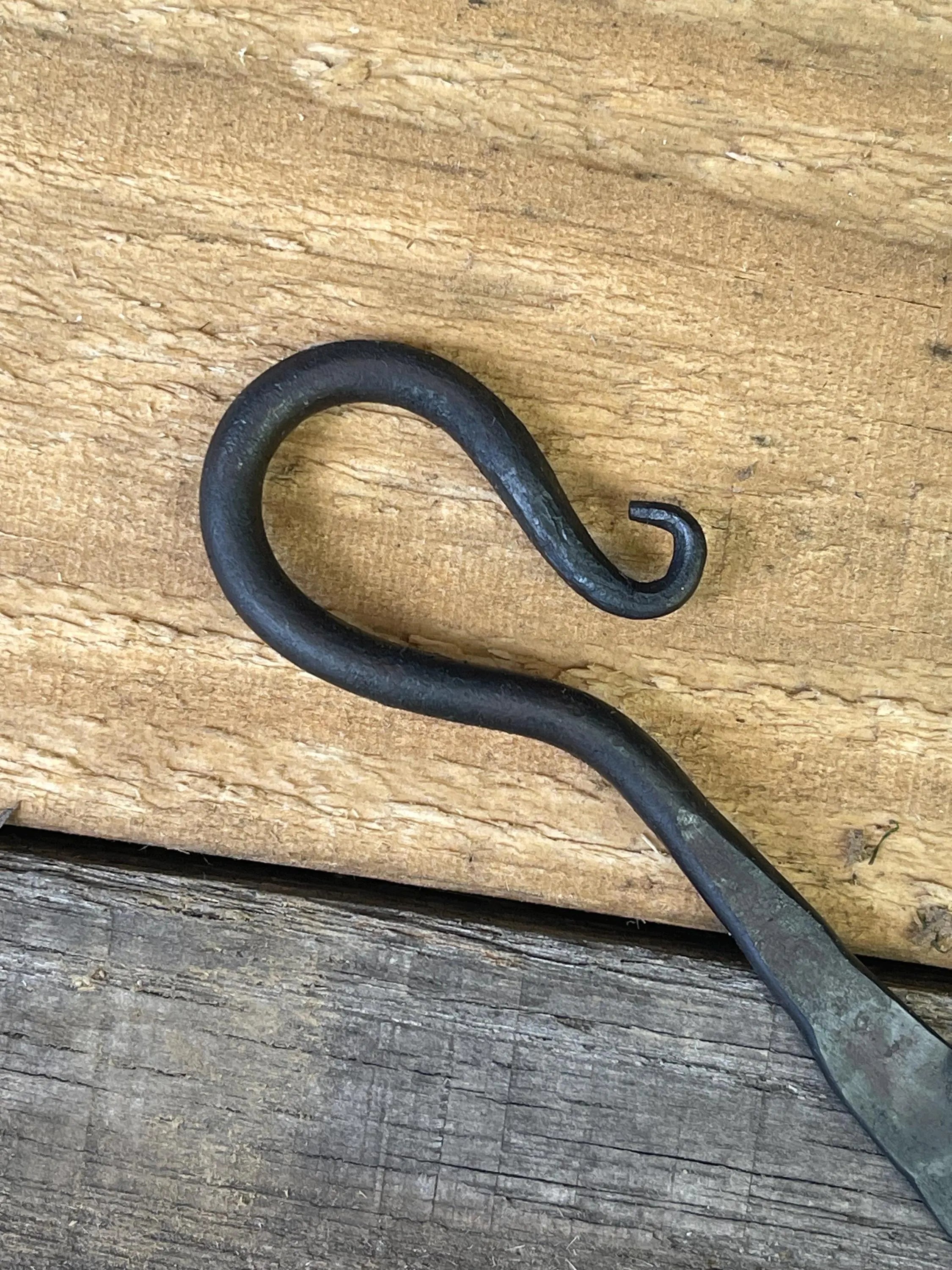 Hand-Forged Steel Bookmark - Scroll