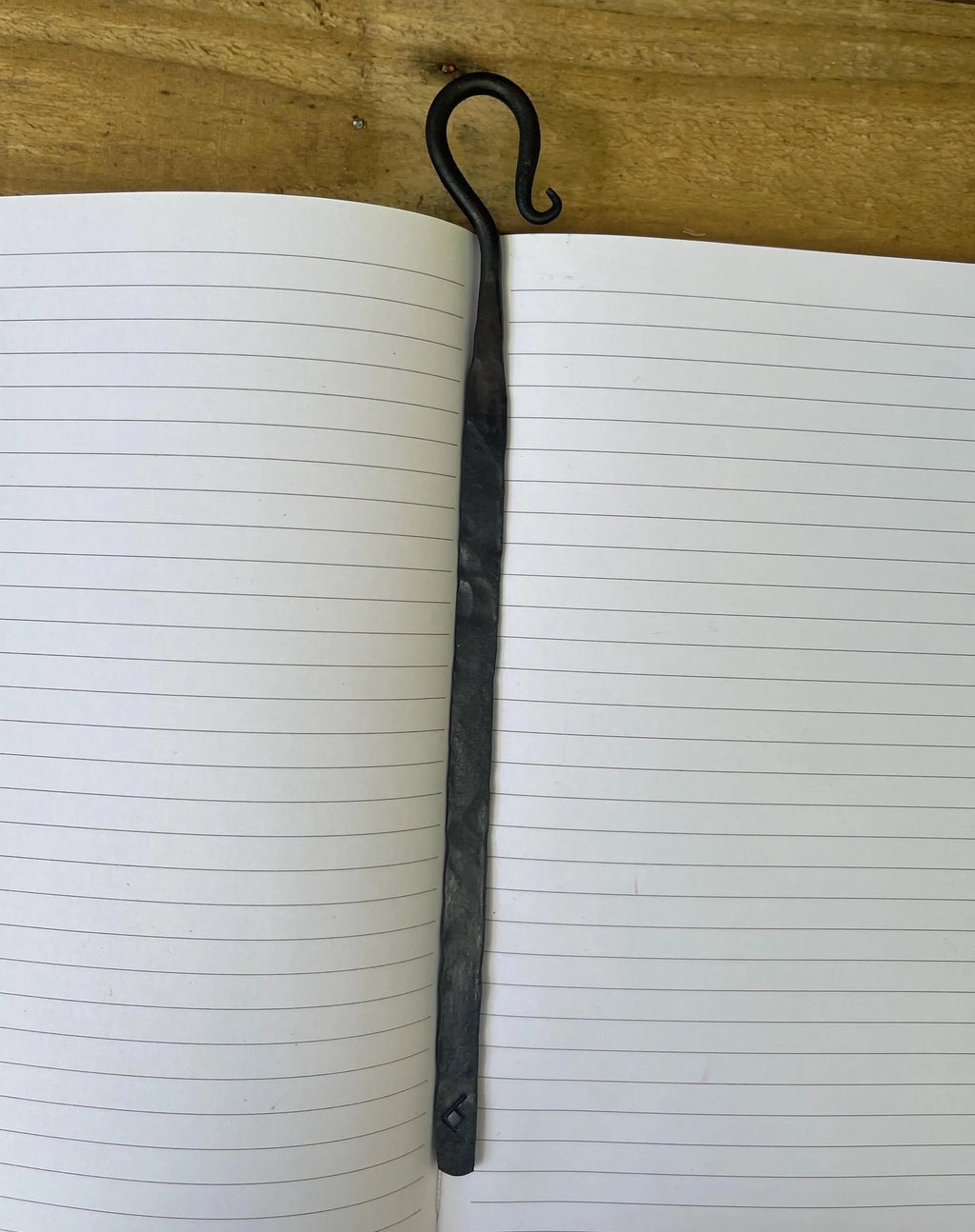 Hand-Forged Steel Bookmark - Scroll