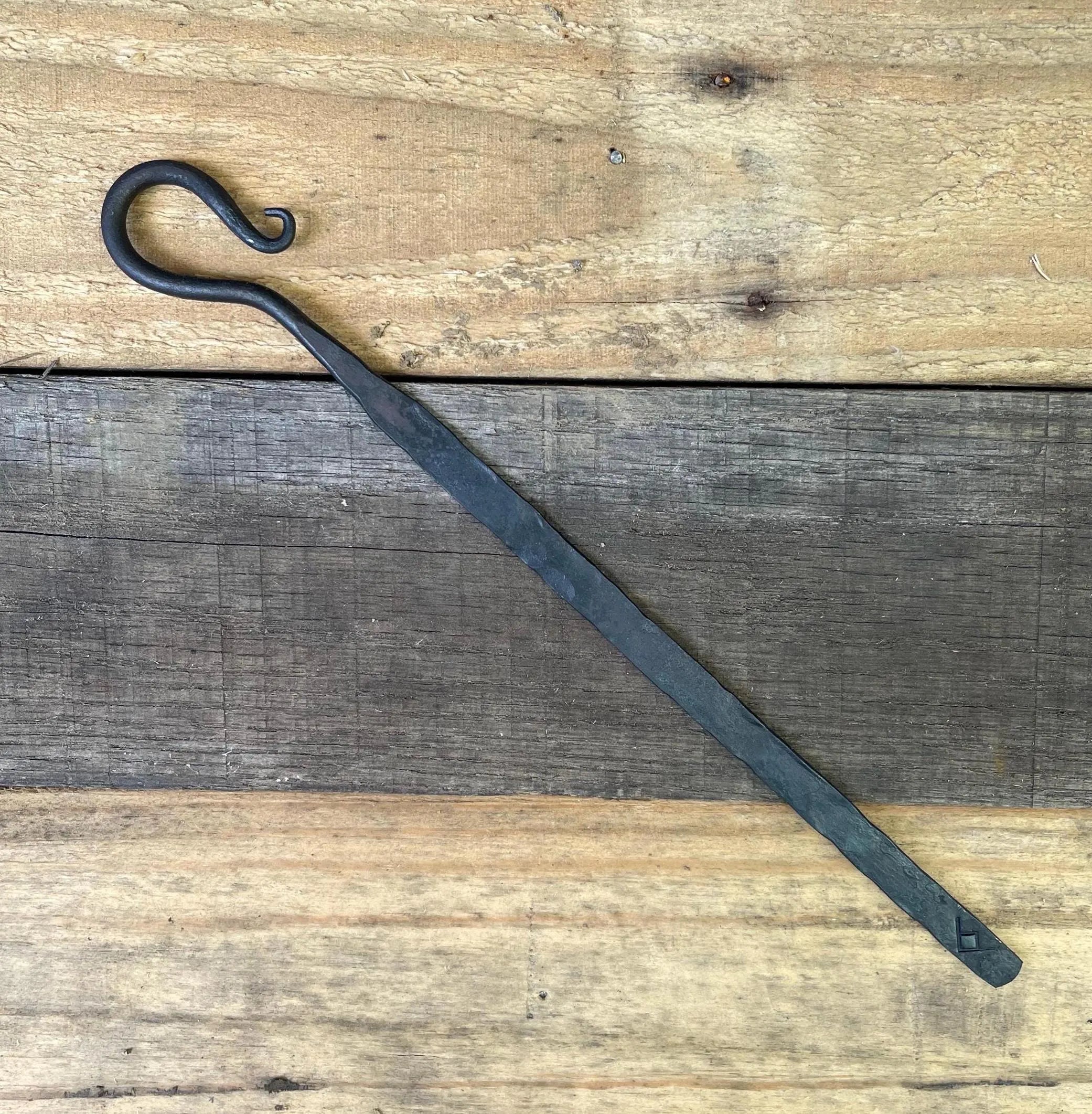 Hand-Forged Steel Bookmark - Scroll