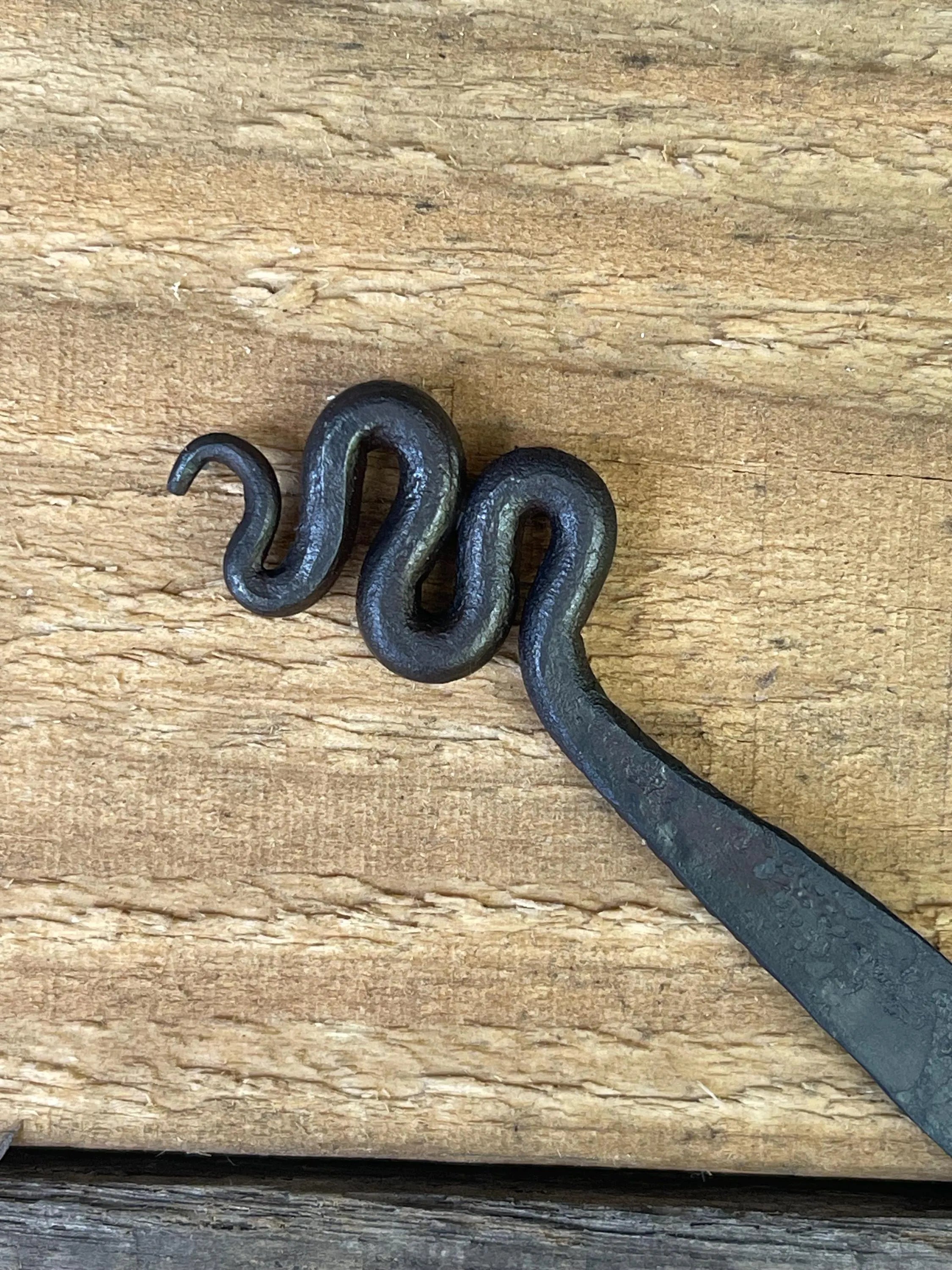 Hand-Forged Steel Bookmark - Serpent