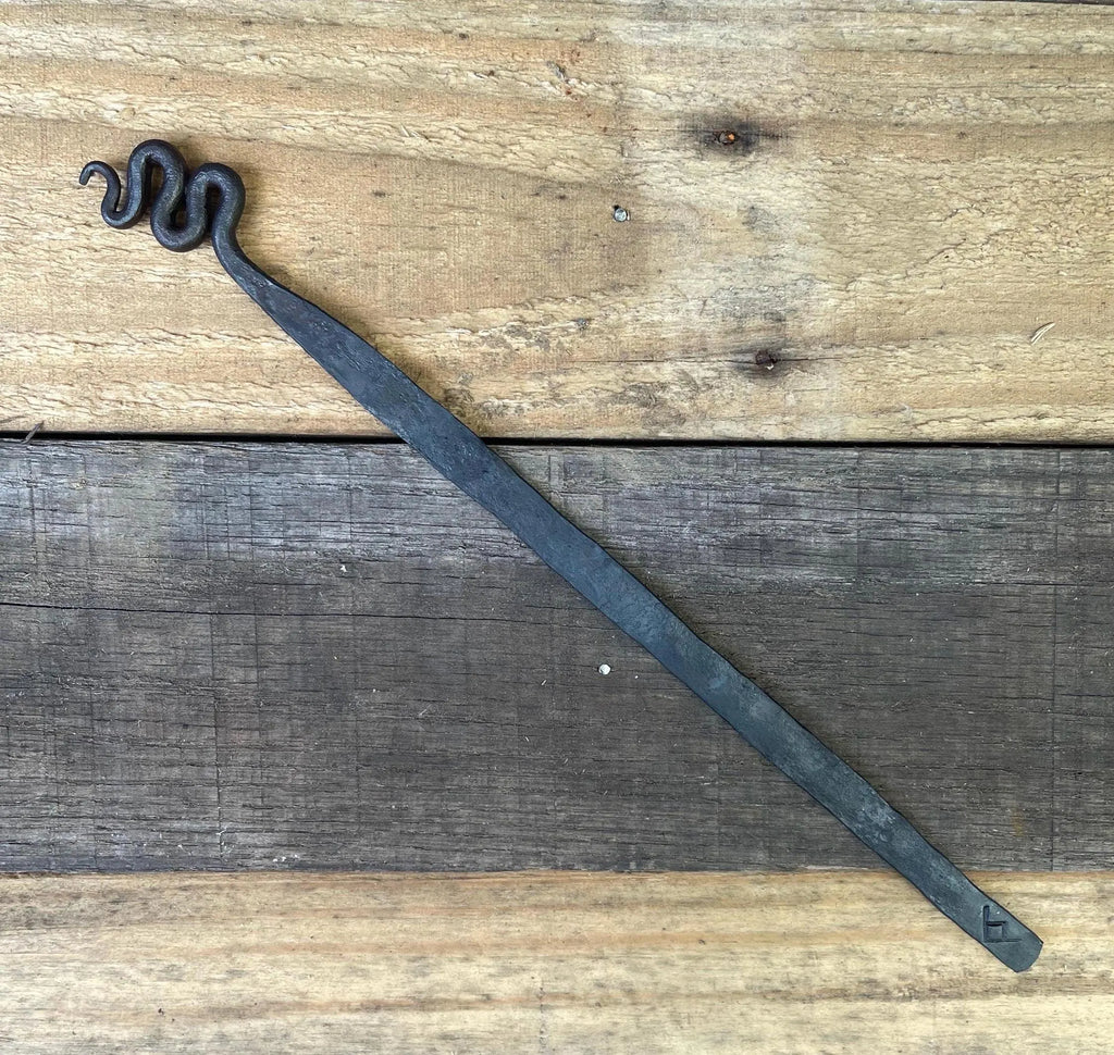 Hand-Forged Steel Bookmark - Serpent