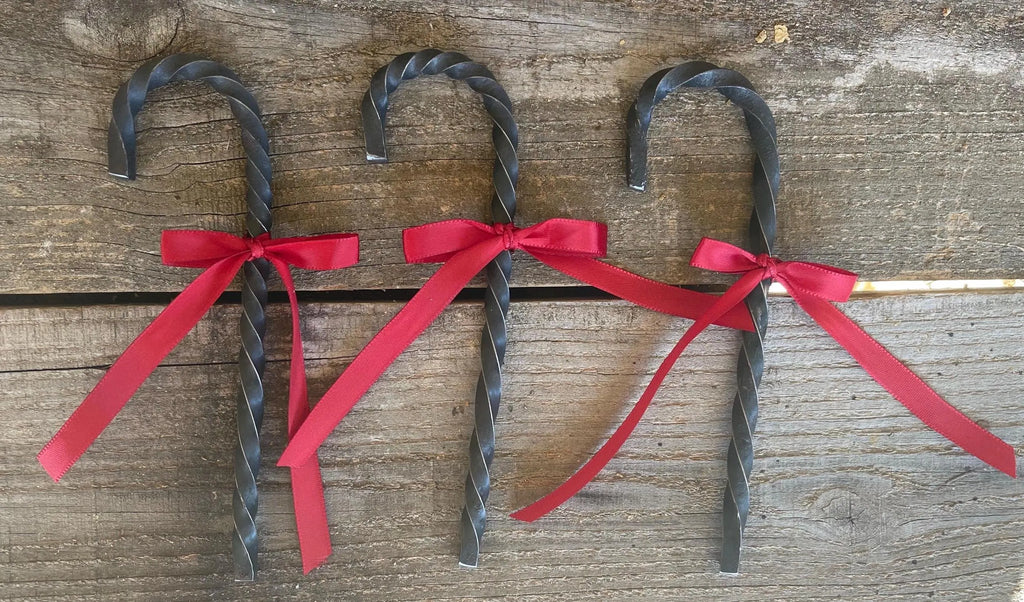 Hand-Forged Candy Cane Ornament