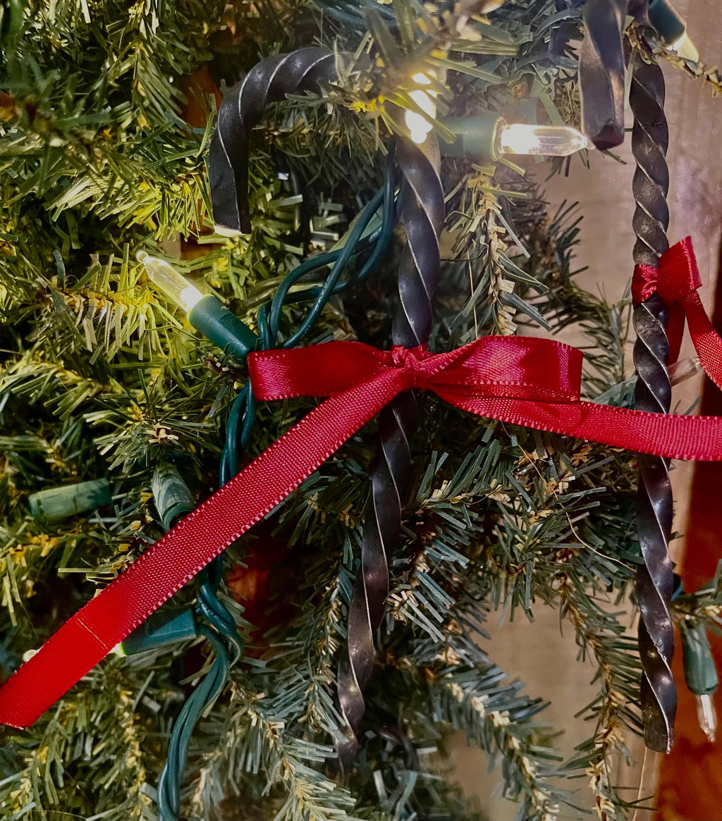 Hand-Forged Candy Cane Ornament