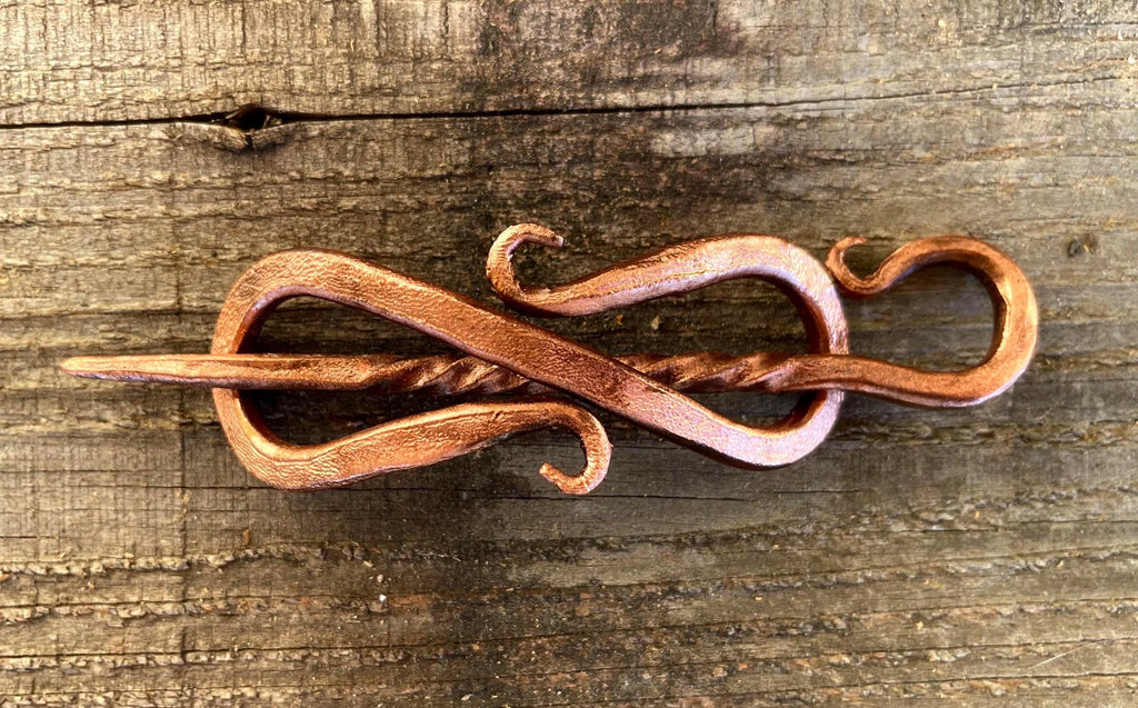 Hand-Forged Copper Hair Pin