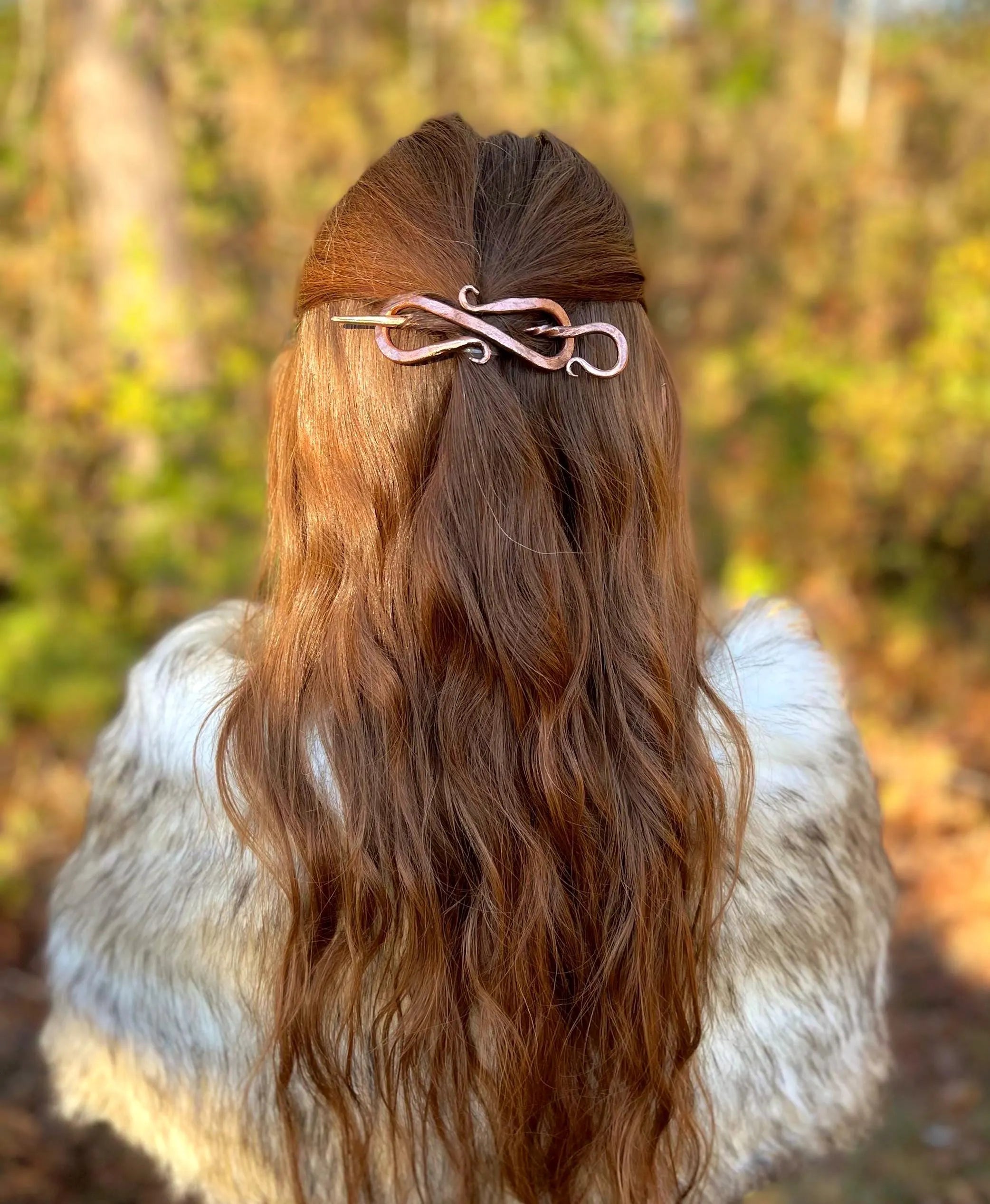 Hand-Forged Copper Hair Pin